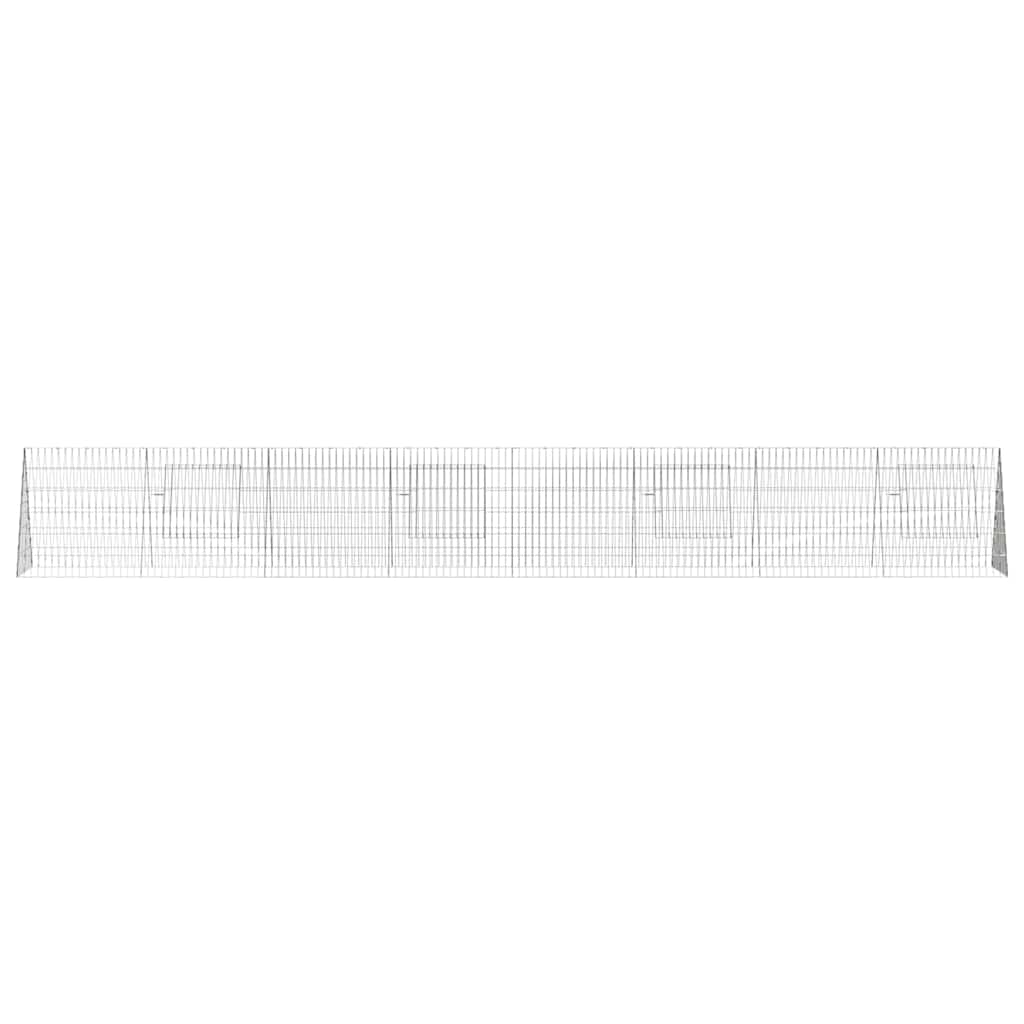 Rabbit Cage Silver 430 x 55 x 55 cm Galvanised Steel