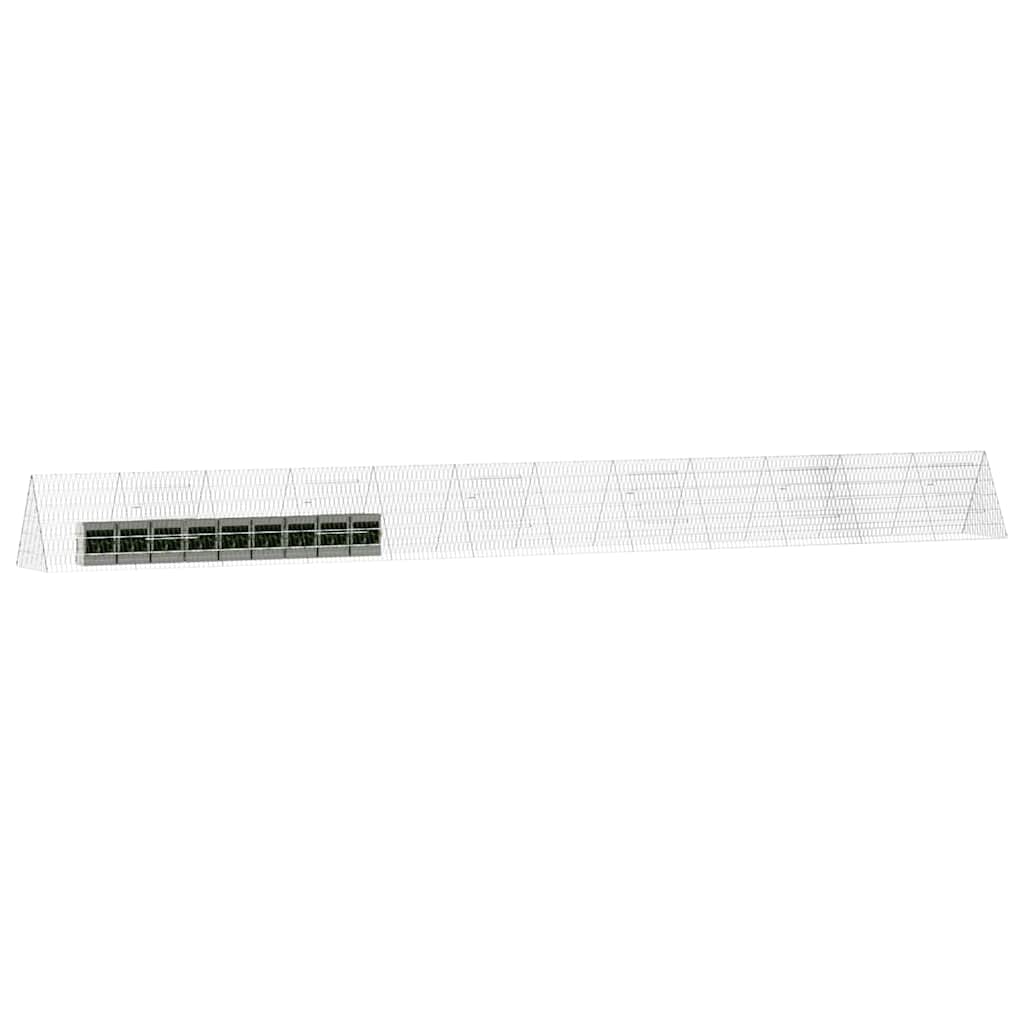 Rabbit Cage Silver 650 x 55 x 55 cm Galvanised Steel