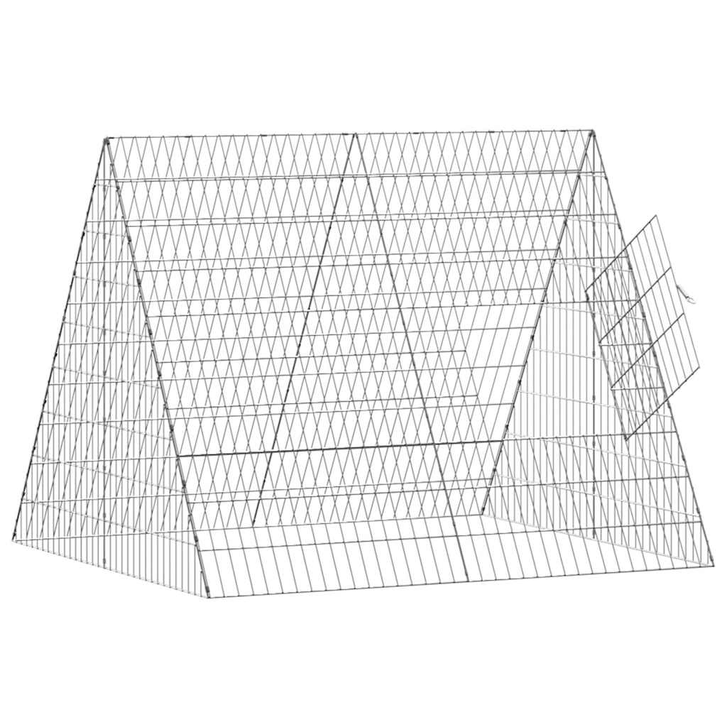 Rabbit Cage Silver 110 x 100 x 85 cm Galvanised Steel