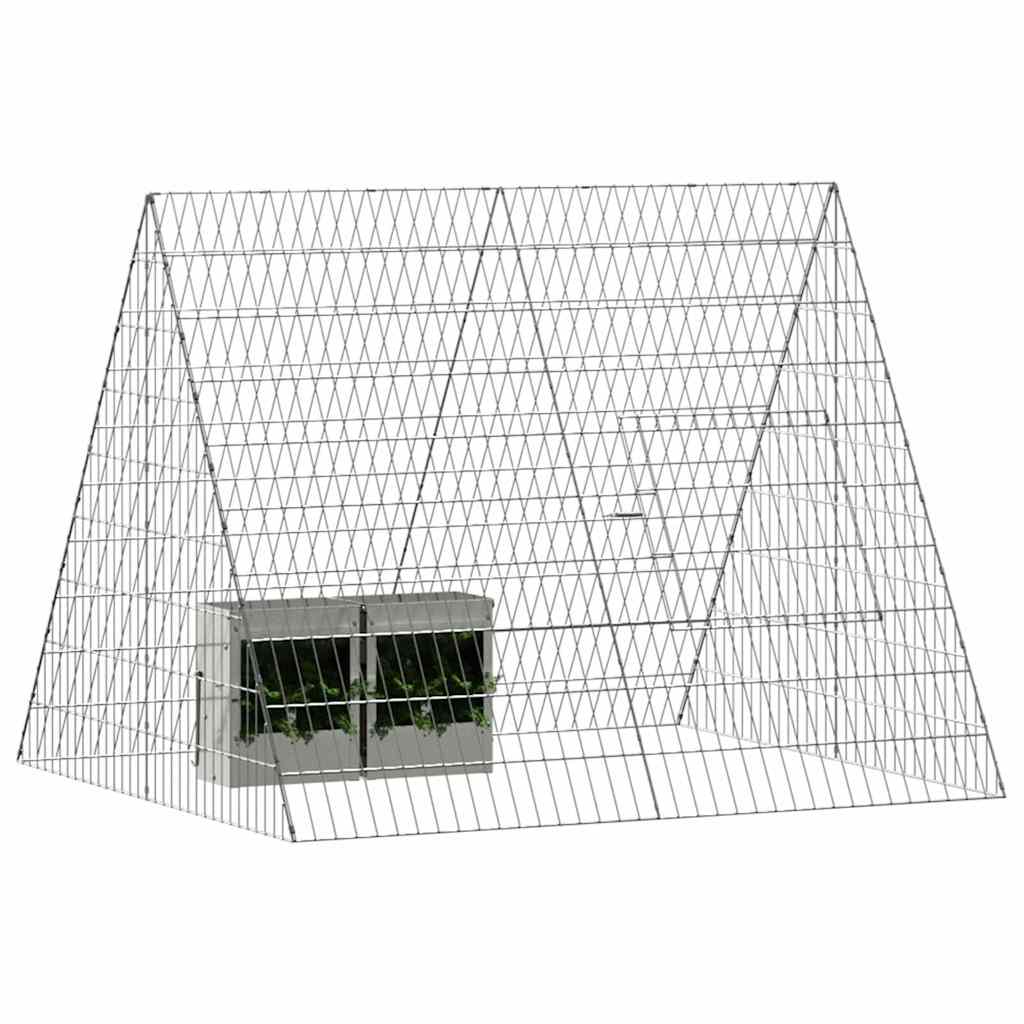 Rabbit Cage Silver 110 x 100 x 85 cm Galvanised Steel