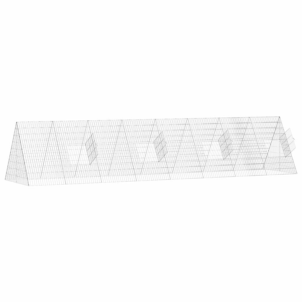 Rabbit Cage Silver 430 x 100 x 85 cm Galvanised Steel
