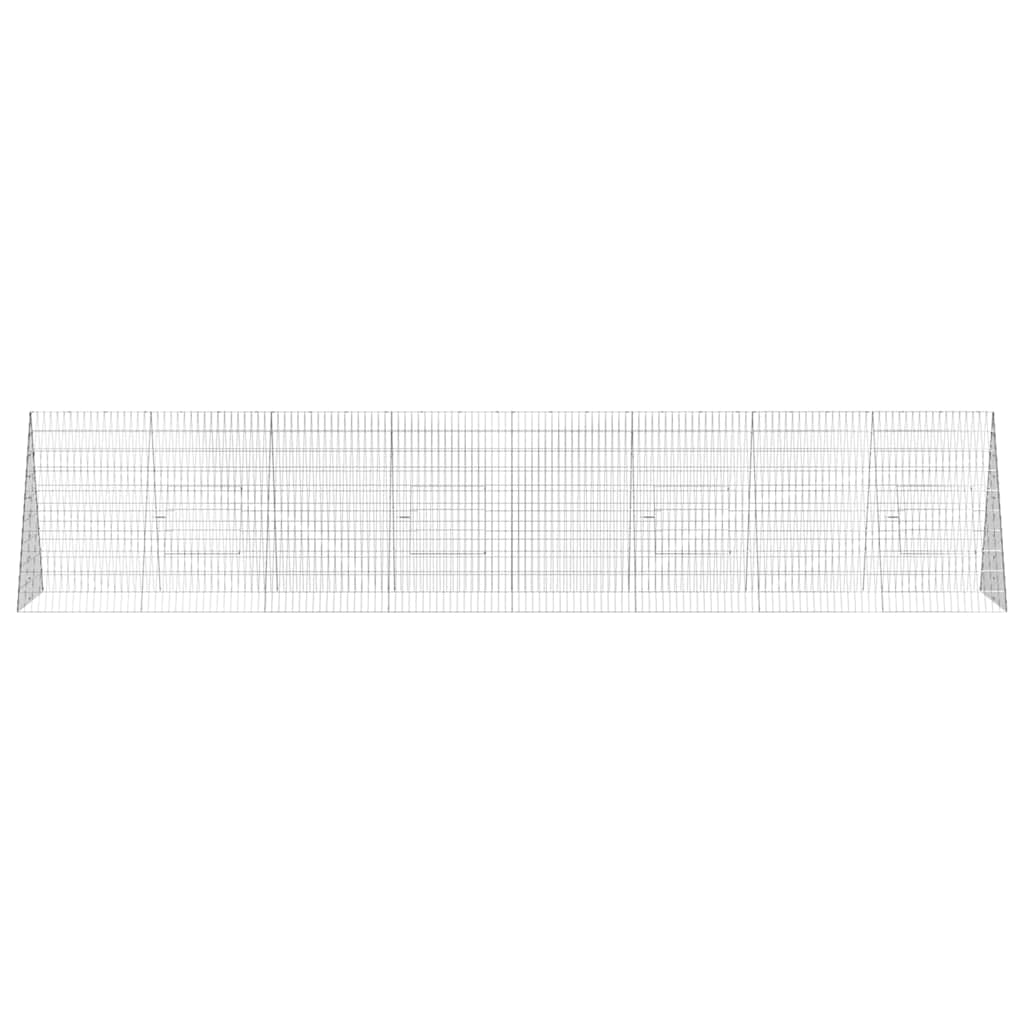 Rabbit Cage Silver 430 x 100 x 85 cm Galvanised Steel