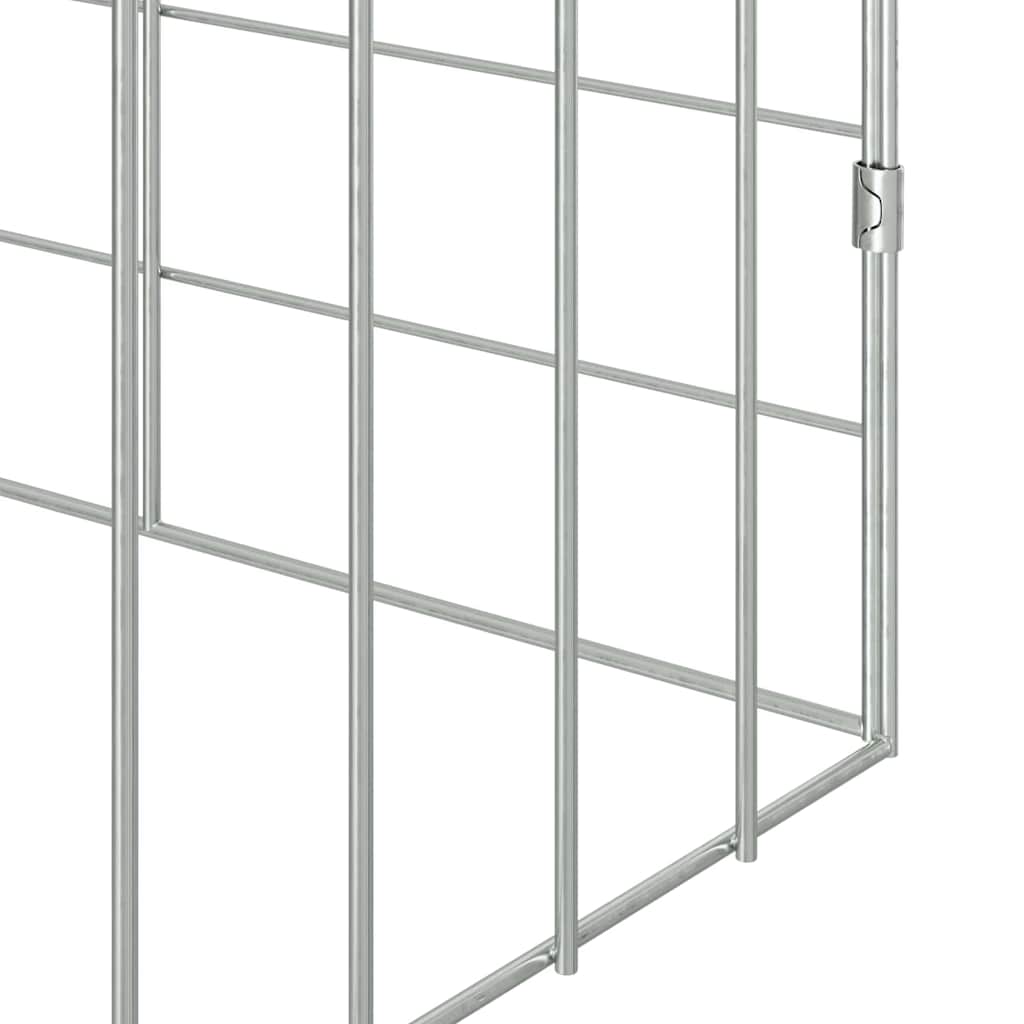 Rabbit Cage Silver 400 x 78 x 78 cm Galvanised Steel