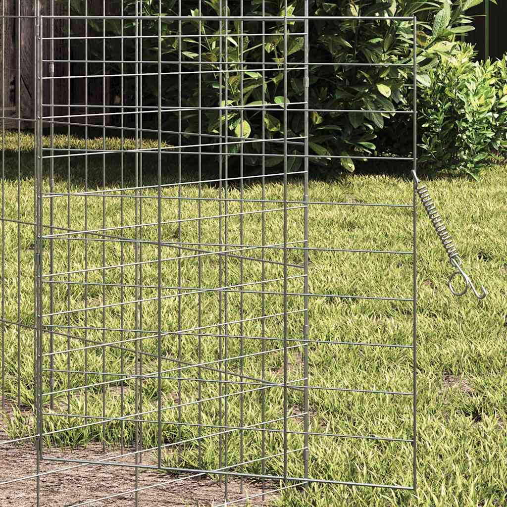 Rabbit Cage Silver 400 x 78 x 78 cm Galvanised Steel