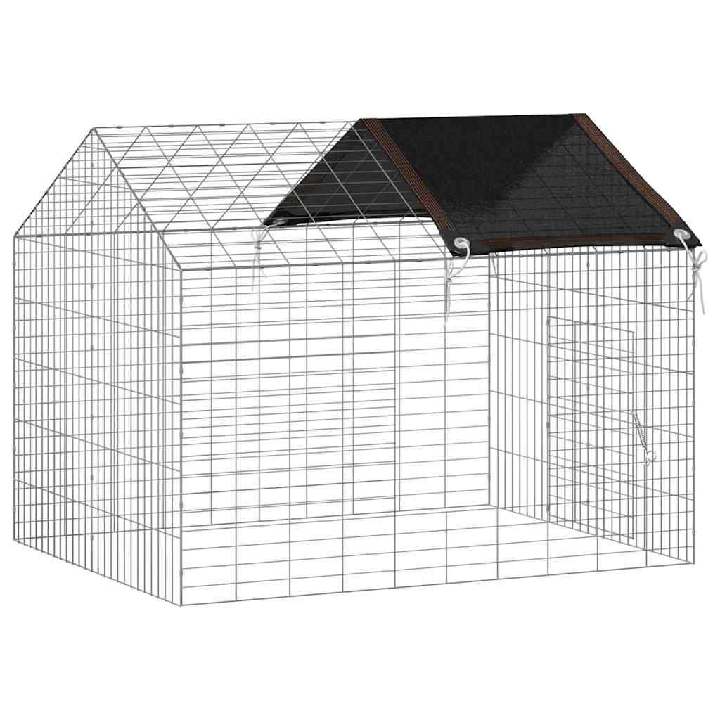 Rabbit Cage Silver 100 x 78 x 78 cm Galvanised Steel
