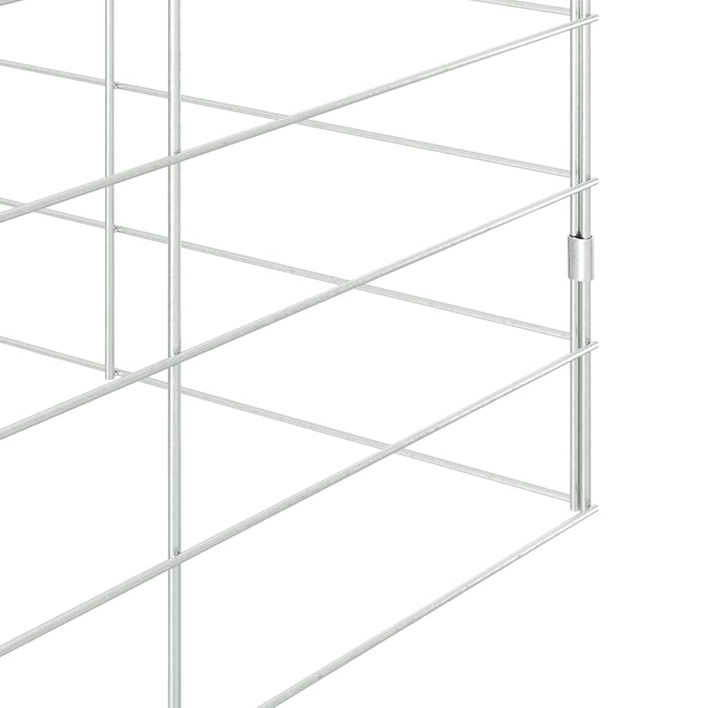 Rabbit Cage Silver 200 x 100 x 210 cm Galvanised Steel