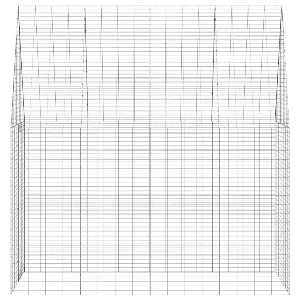 Rabbit Cage Silver 200 x 100 x 210 cm Galvanised Steel