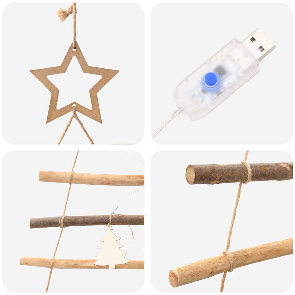 Christmas Tree Natural 210 cm Solid Ash Wood
