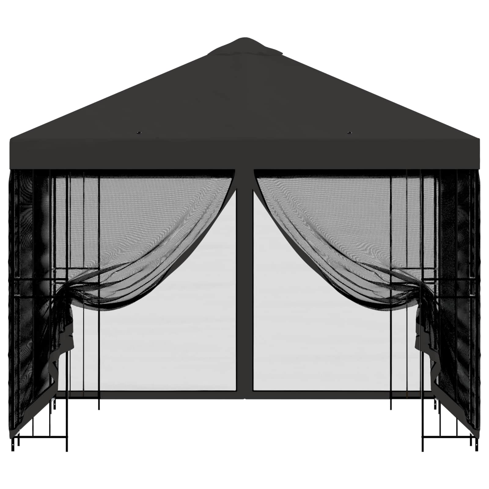 Garden Gazebo with Sidewalls 3 x 3 m Anthracite