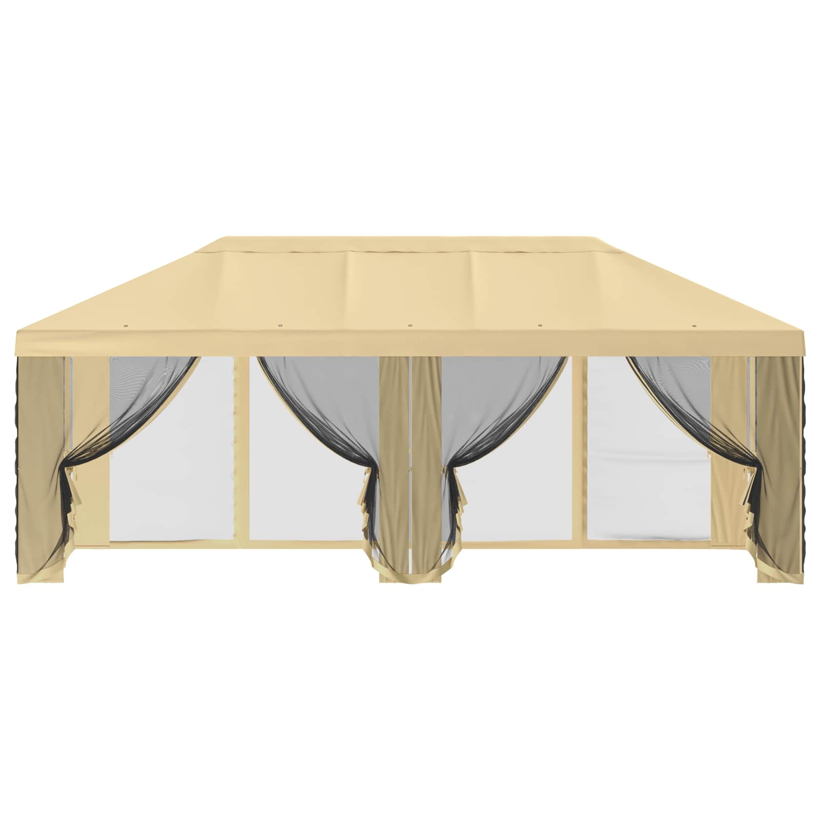 Gazebo Cover with Sidewalls 6 x 3 m Cream Polyester 190 gsm