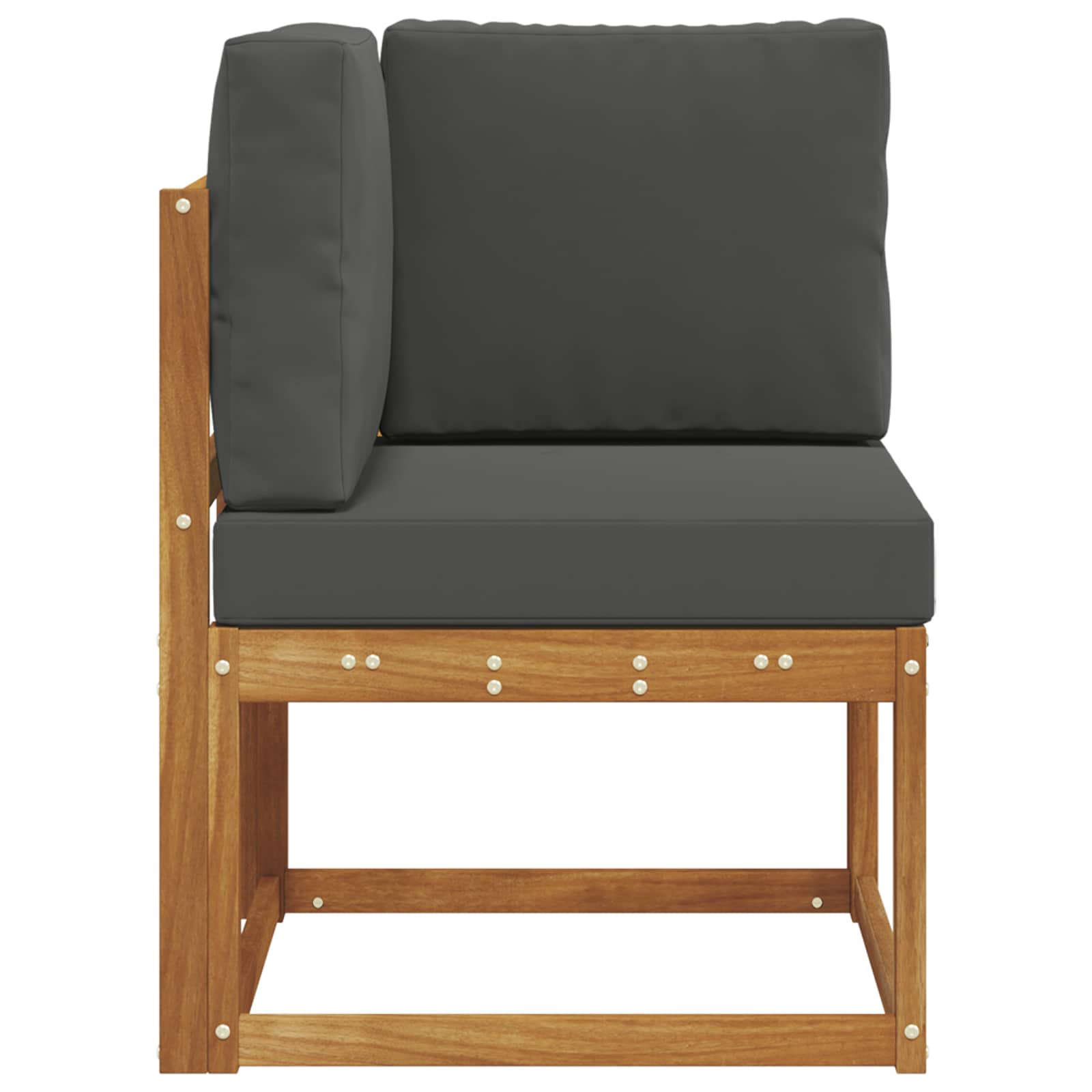 Outdoor Corner Sofa Solid Acacia Wood