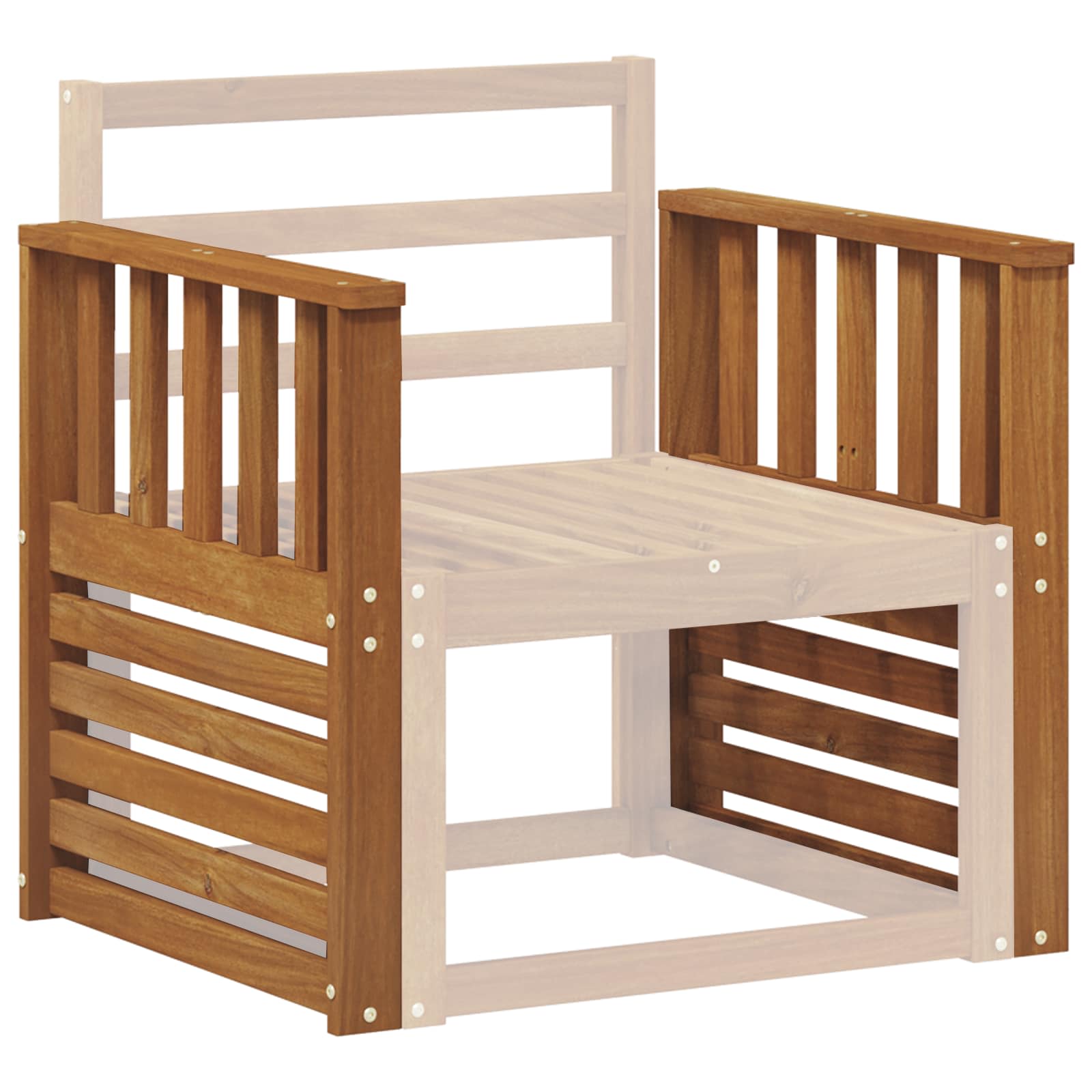 Armrests 2 pcs Brown 60 x 6 x 61 cm Engineered Wood
