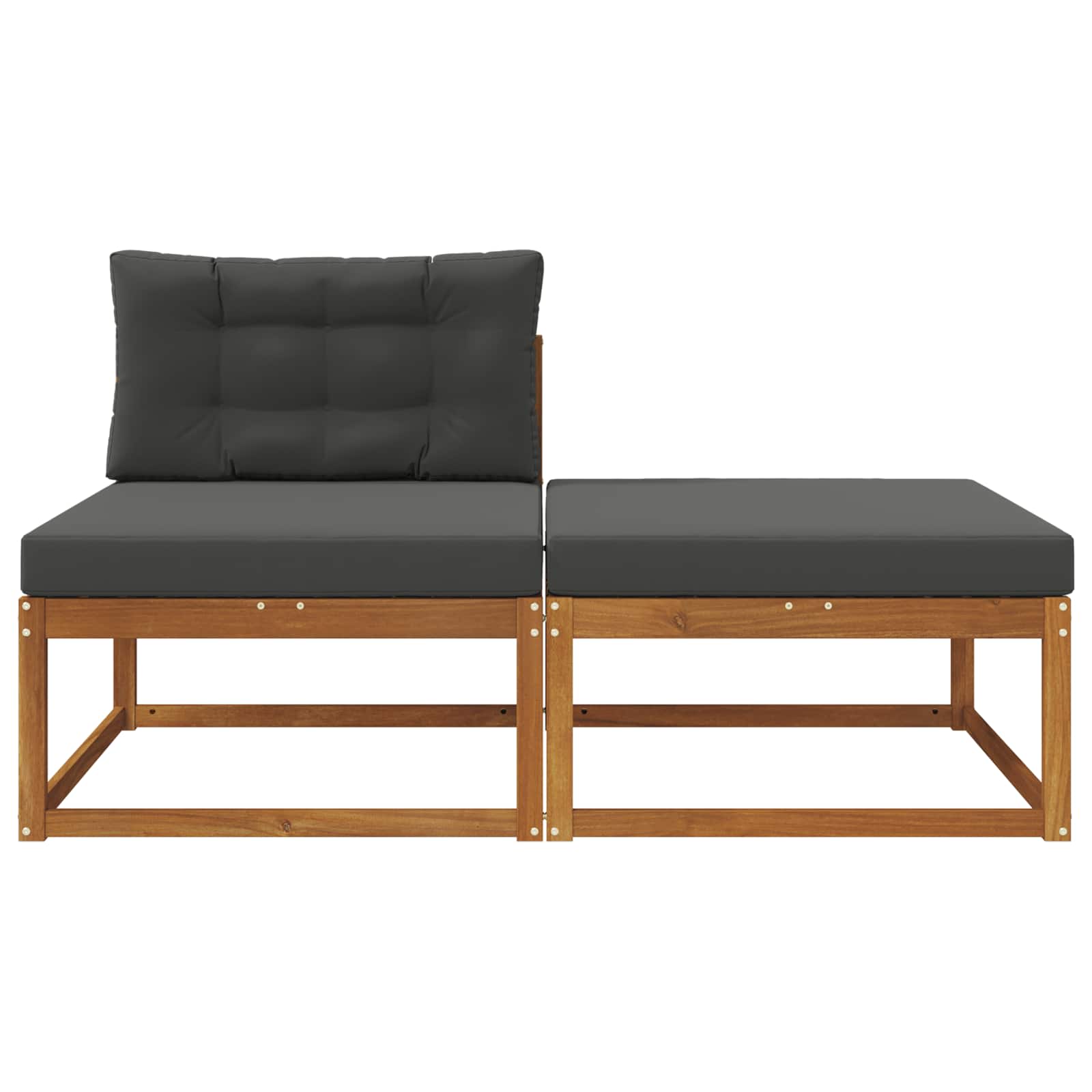 Sectional Sofa Units with Cushion 2 Piece Natural