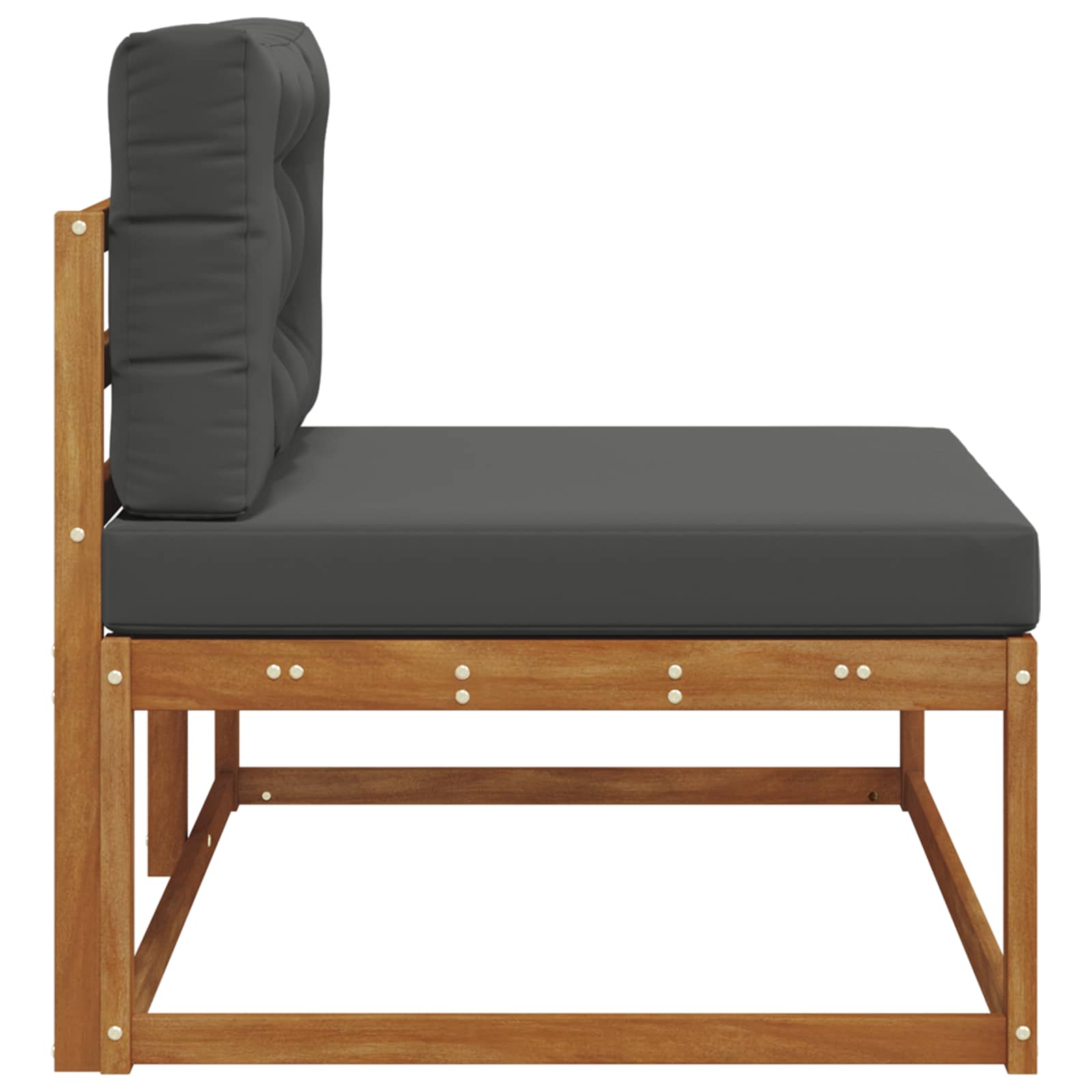 Outdoor End sofa with Cushion Natural 115 x 83 x 73 cm
