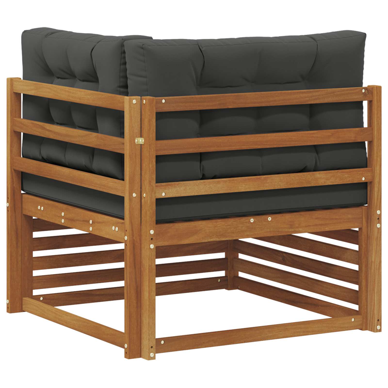 Outdoor Corner sofa Solid Acacia Wood Natural