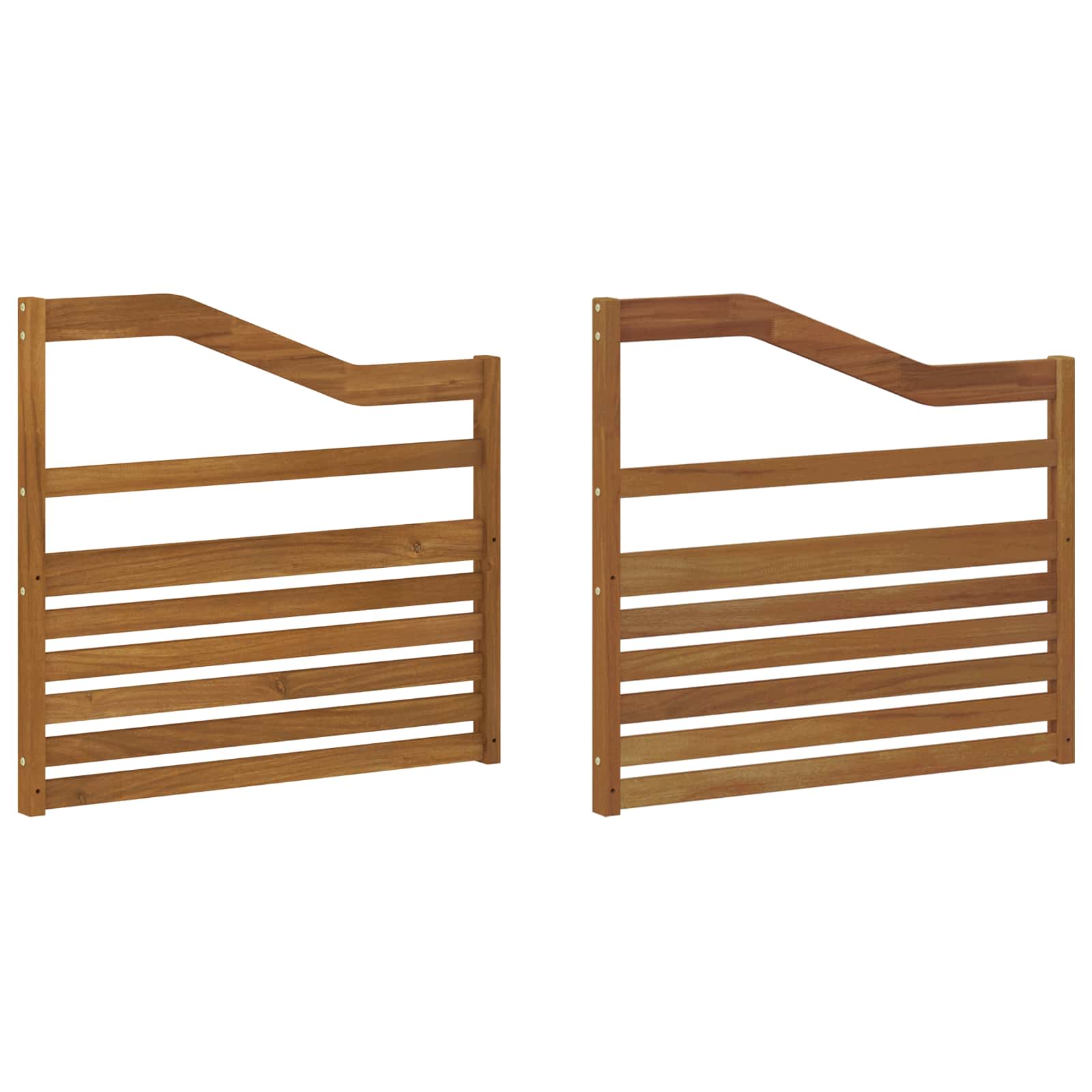 Armrests 2 pcs Brown 79 x 4 x 73 cm Engineered Wood