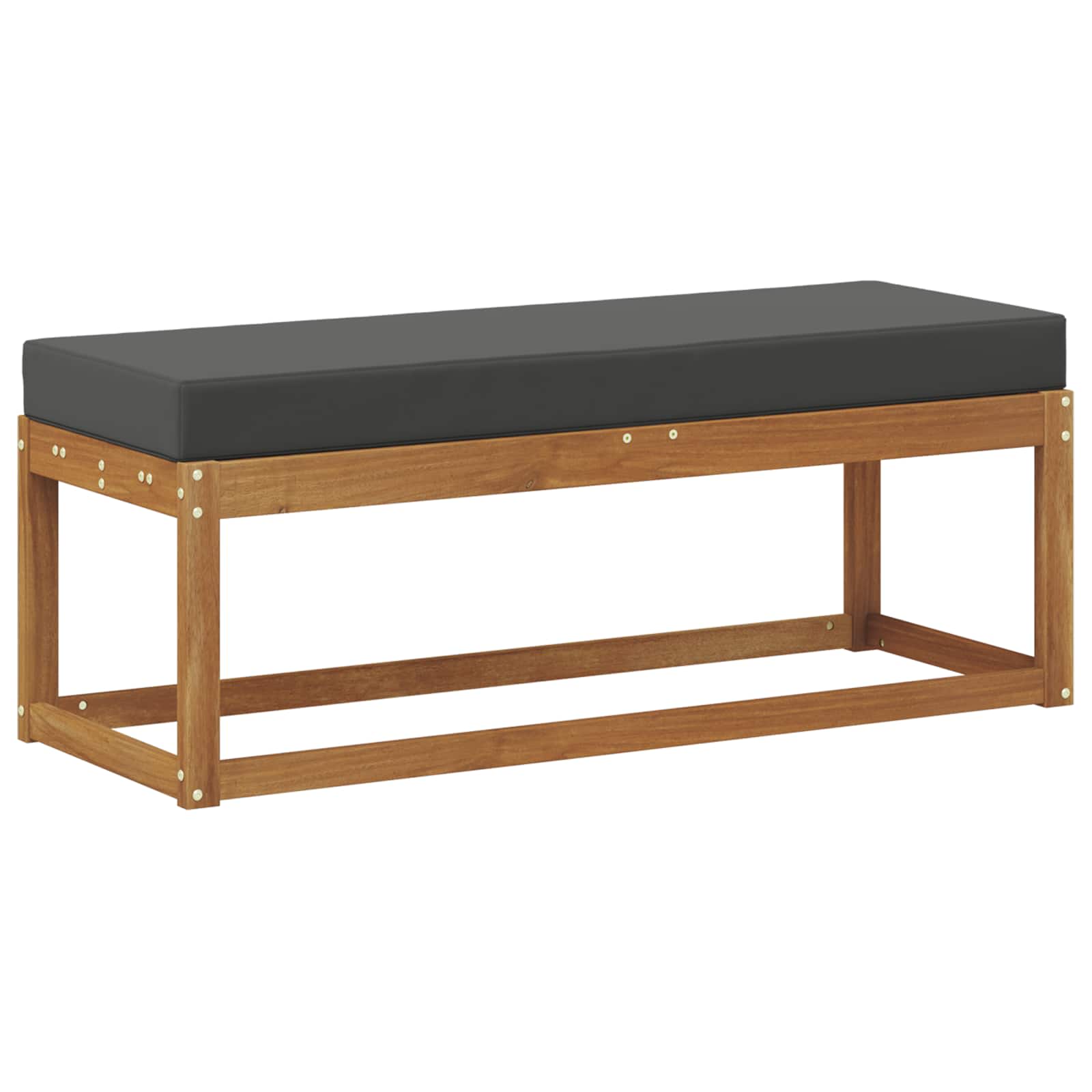 Outdoor Stoolbench Natural and Anthracite 115 x 43 x 45 cm