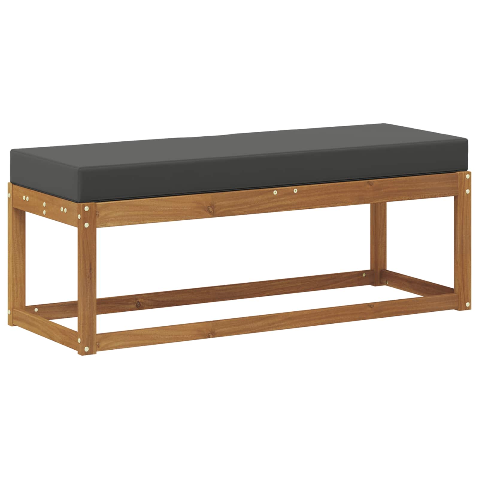 Outdoor Stoolbench Natural and Anthracite 115 x 43 x 45 cm