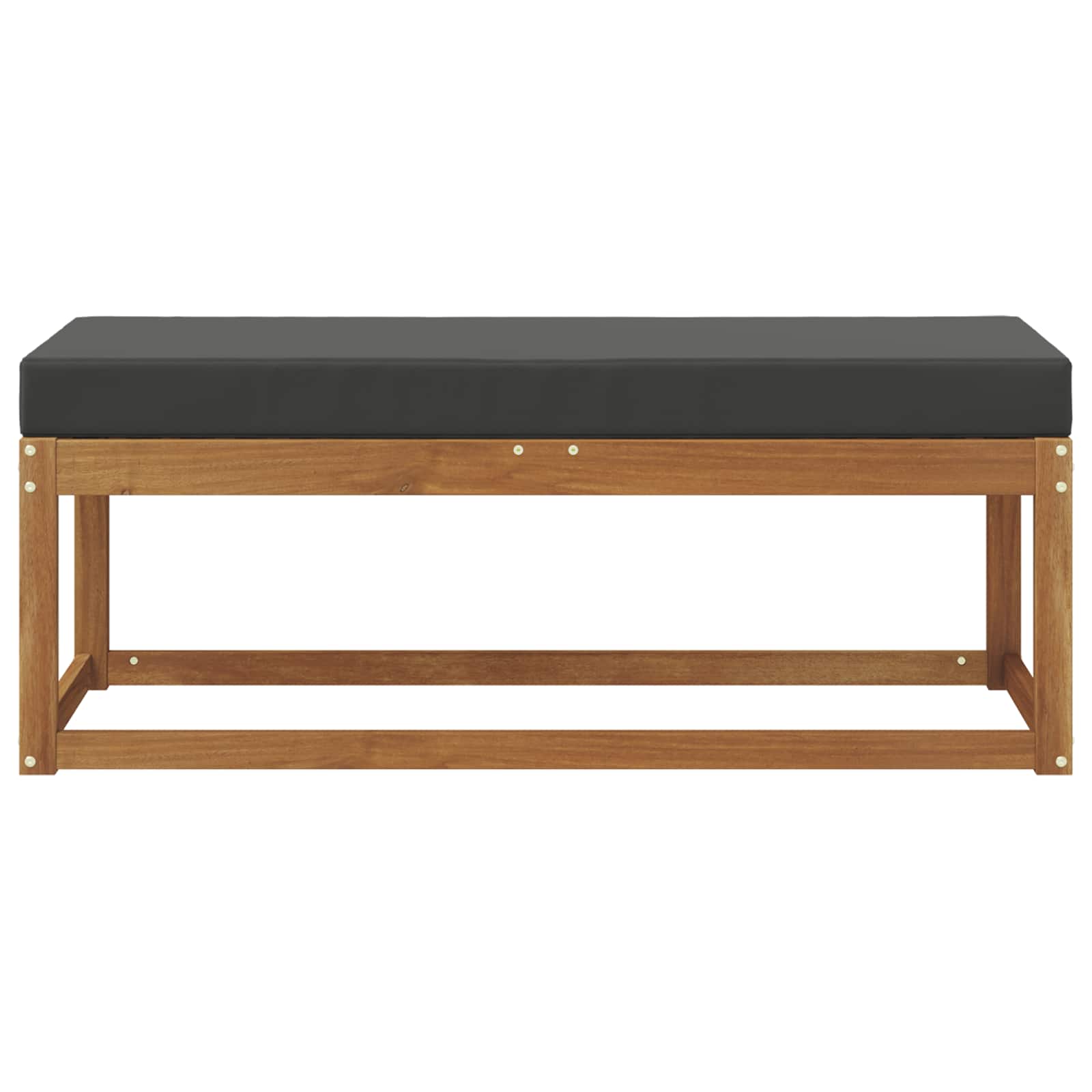 Outdoor Stoolbench Natural and Anthracite 115 x 43 x 45 cm