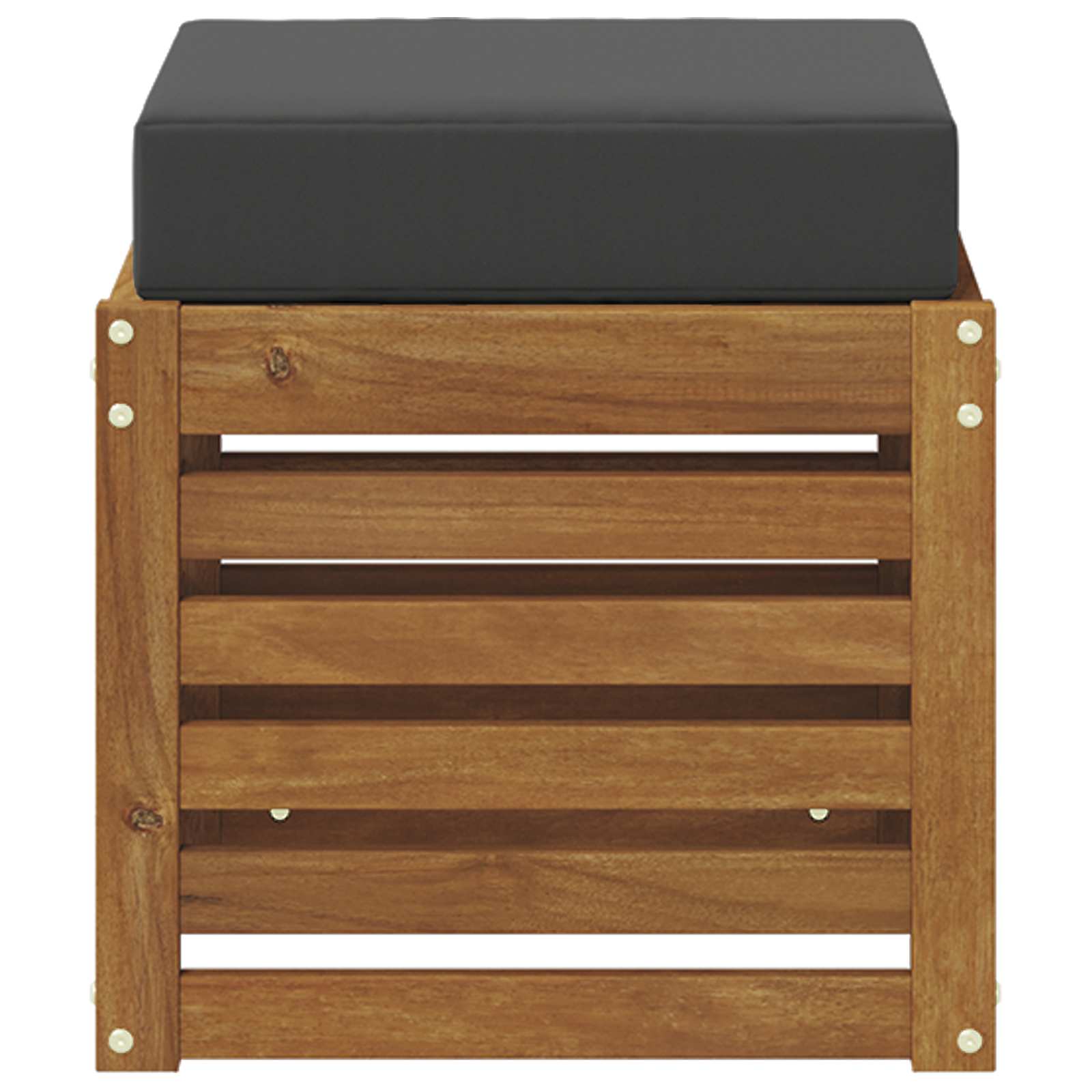 Stoolbench 2 Piece Natural and Anthracite Solid Acacia Wood