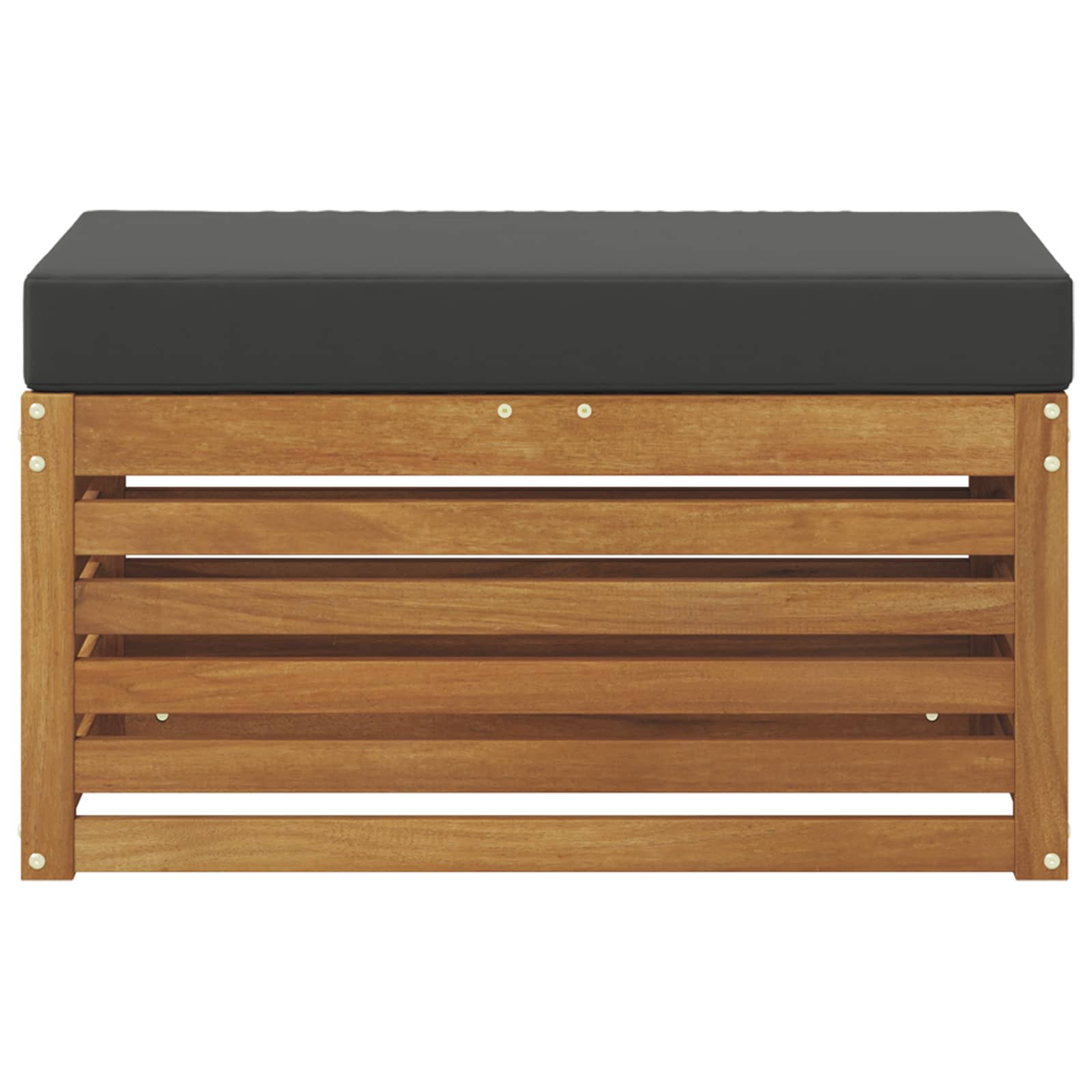 Outdoor Stool Bench Solid Acacia Wood Natural