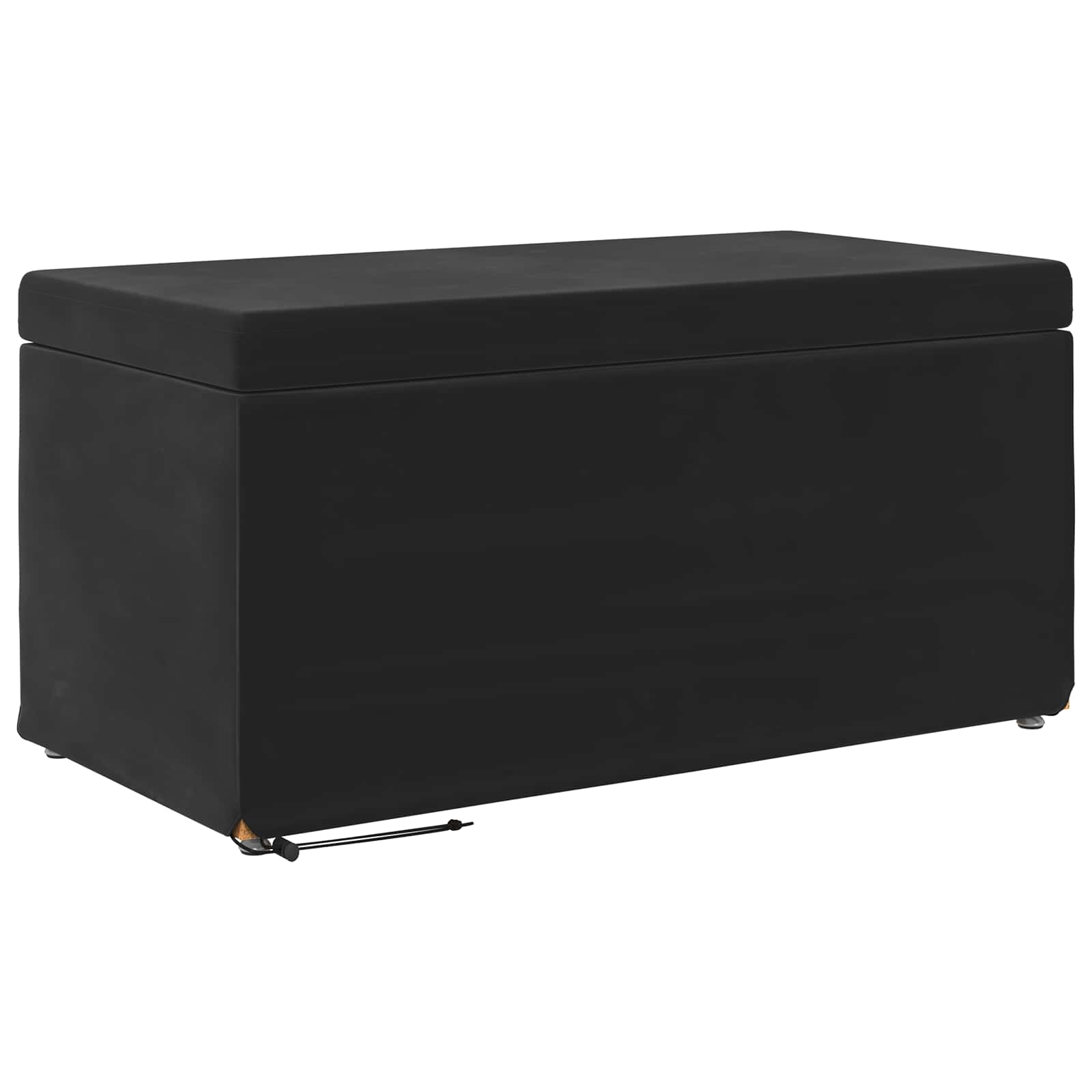 Stool Black 81 x 41 x 40 cm Velvet and Engineered Wood