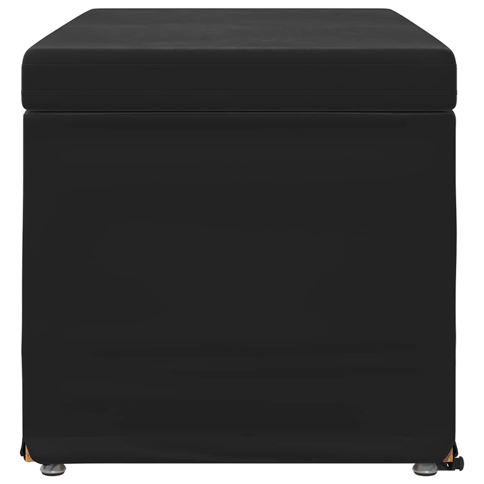 Stool Black 81 x 41 x 40 cm Velvet and Engineered Wood