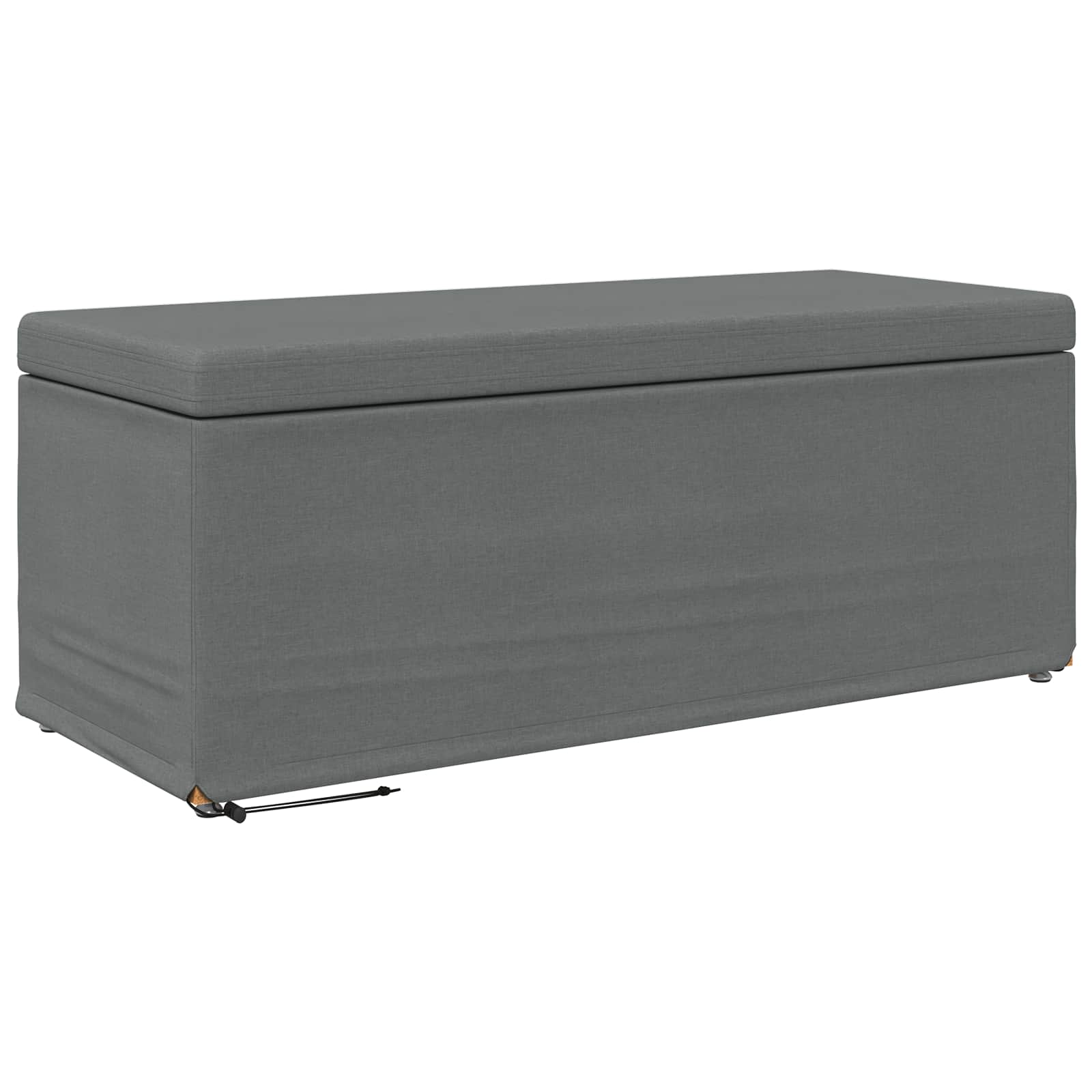 Stool Dark Grey 101 x 41 x 40 cm Fabric and Engineered Wood
