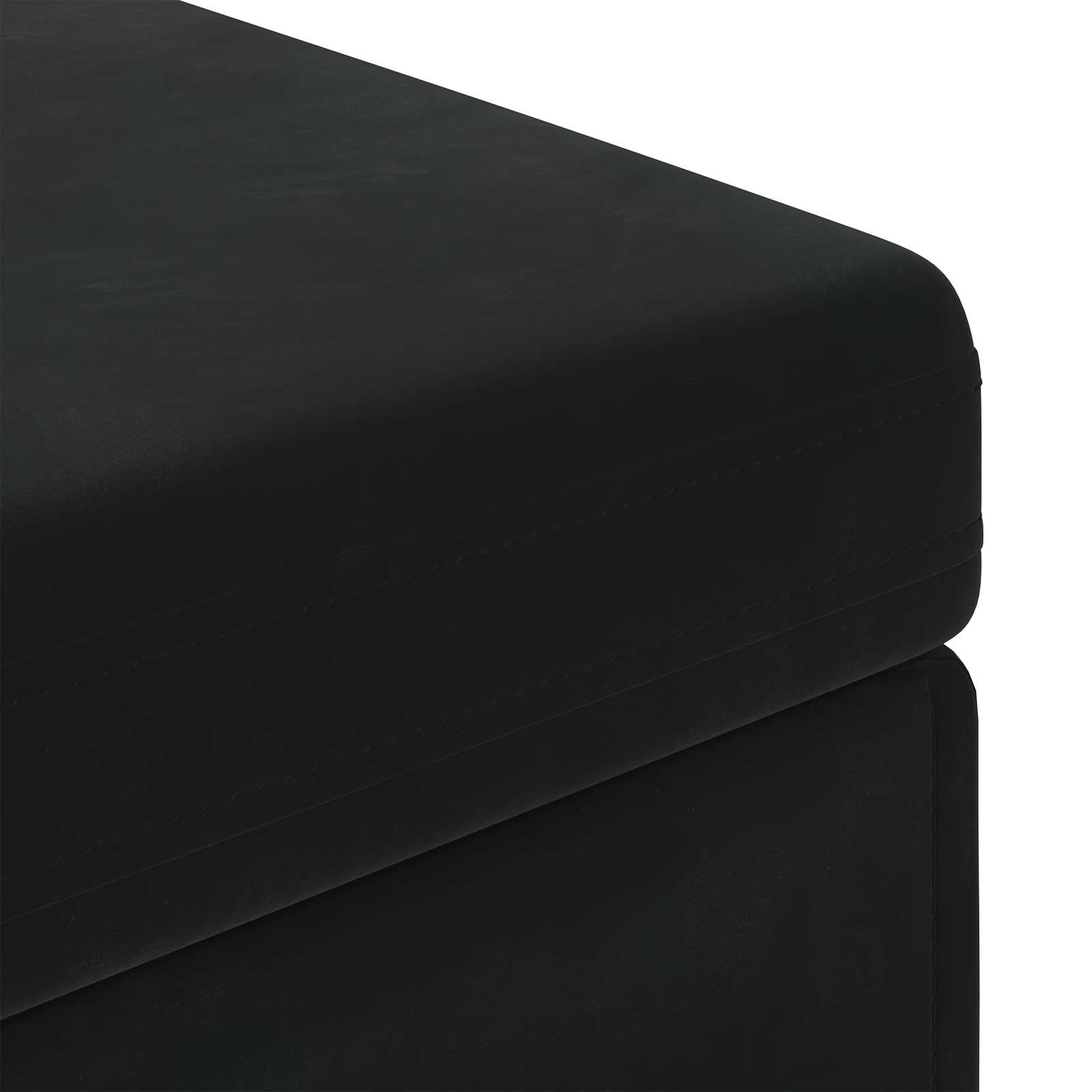 Stool Black 101 x 41 x 40 cm Velvet and Engineered Wood