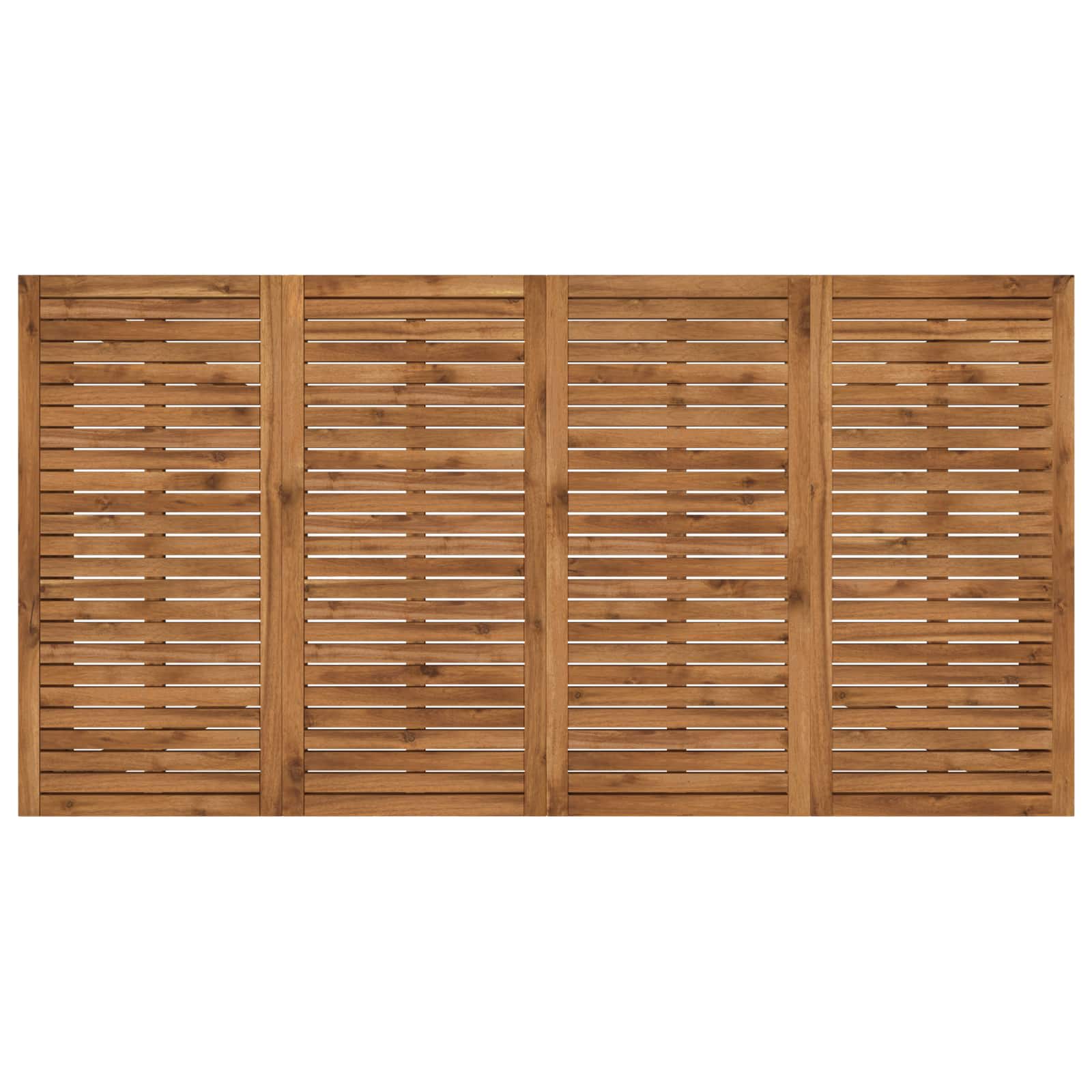 Garden Dinner Table Natural 196 x 100.5 x 75 cm