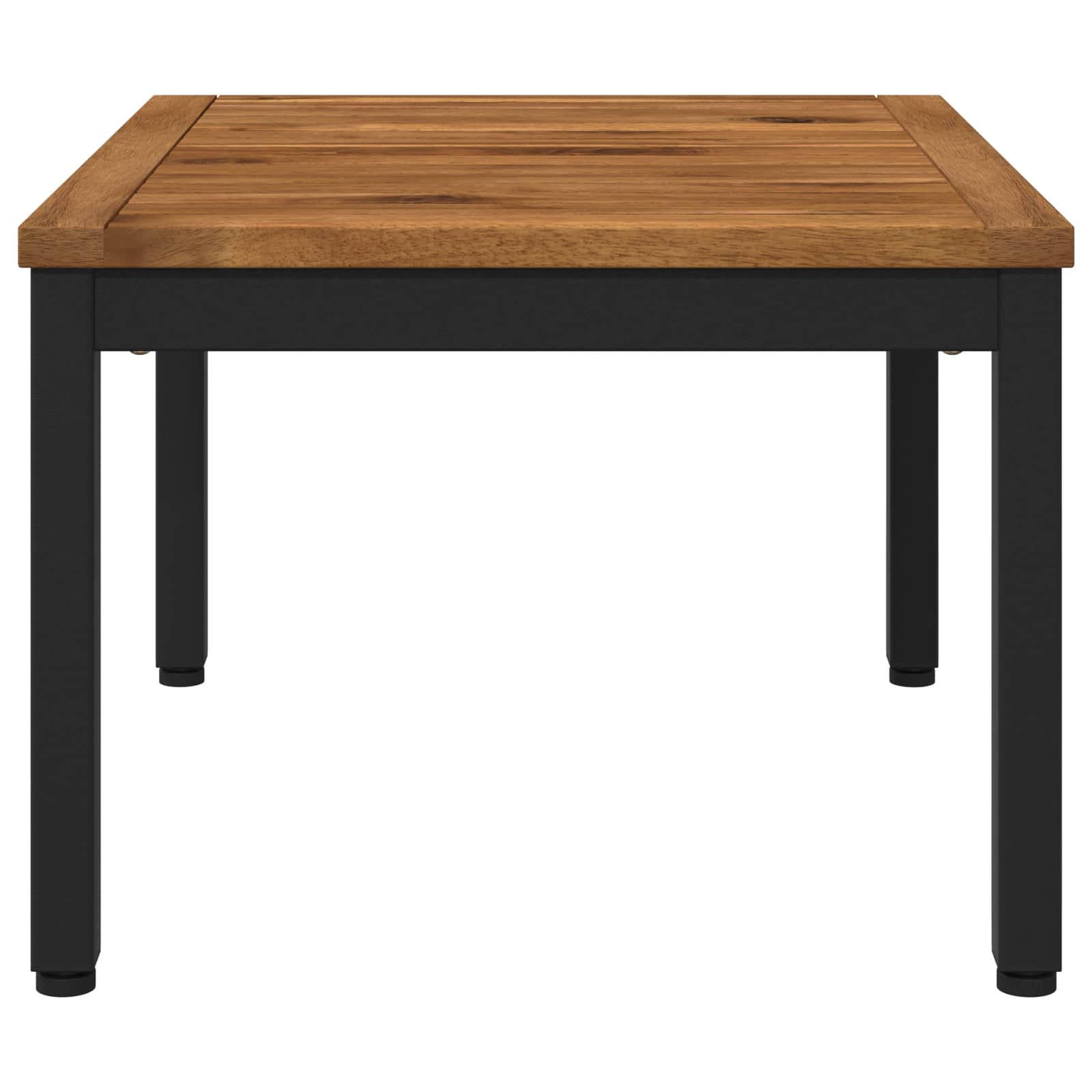Coffee Table Natural and Black 49 x 60.5 x 36 cm