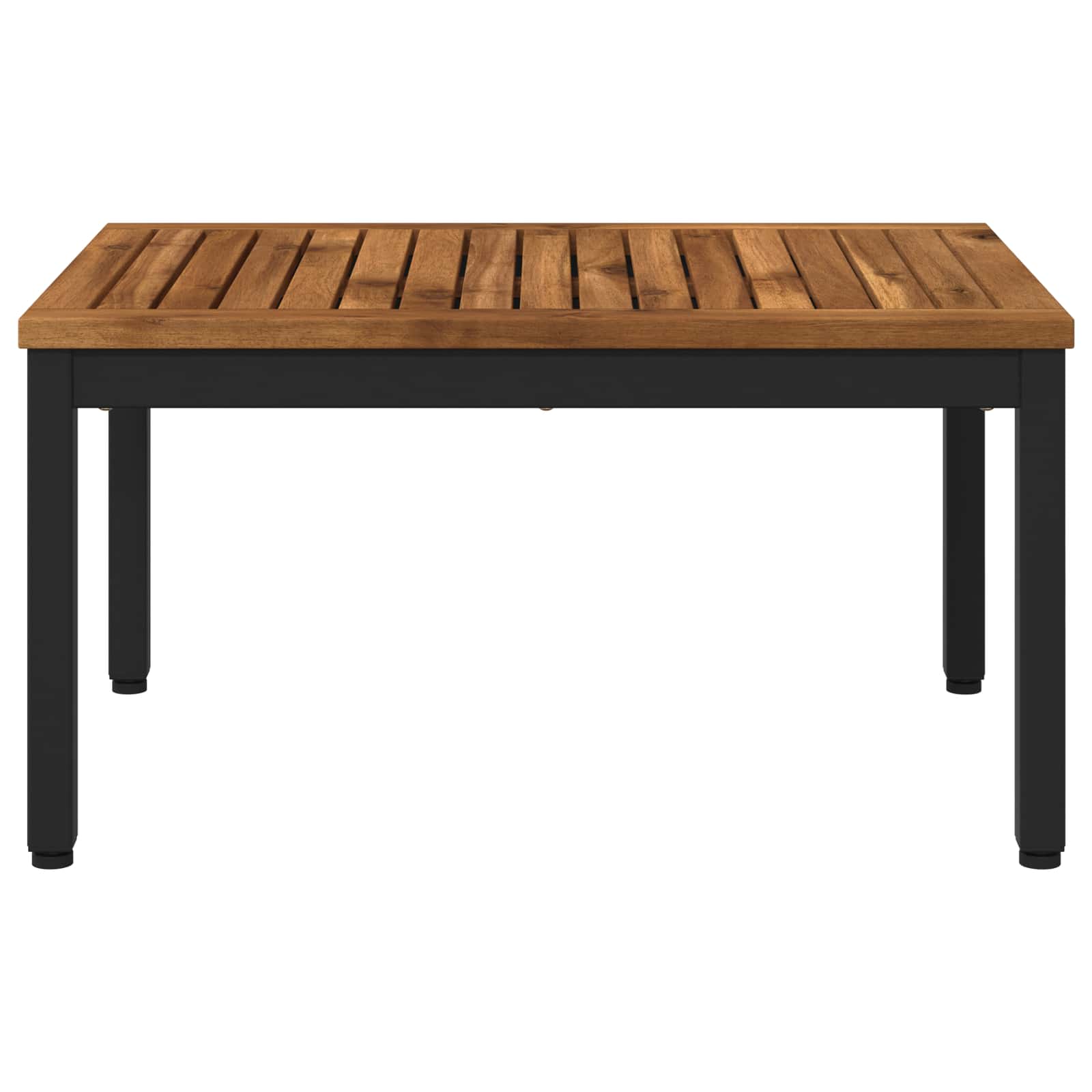 Coffee Table Natural and Black 49 x 68.5 x 36 cm