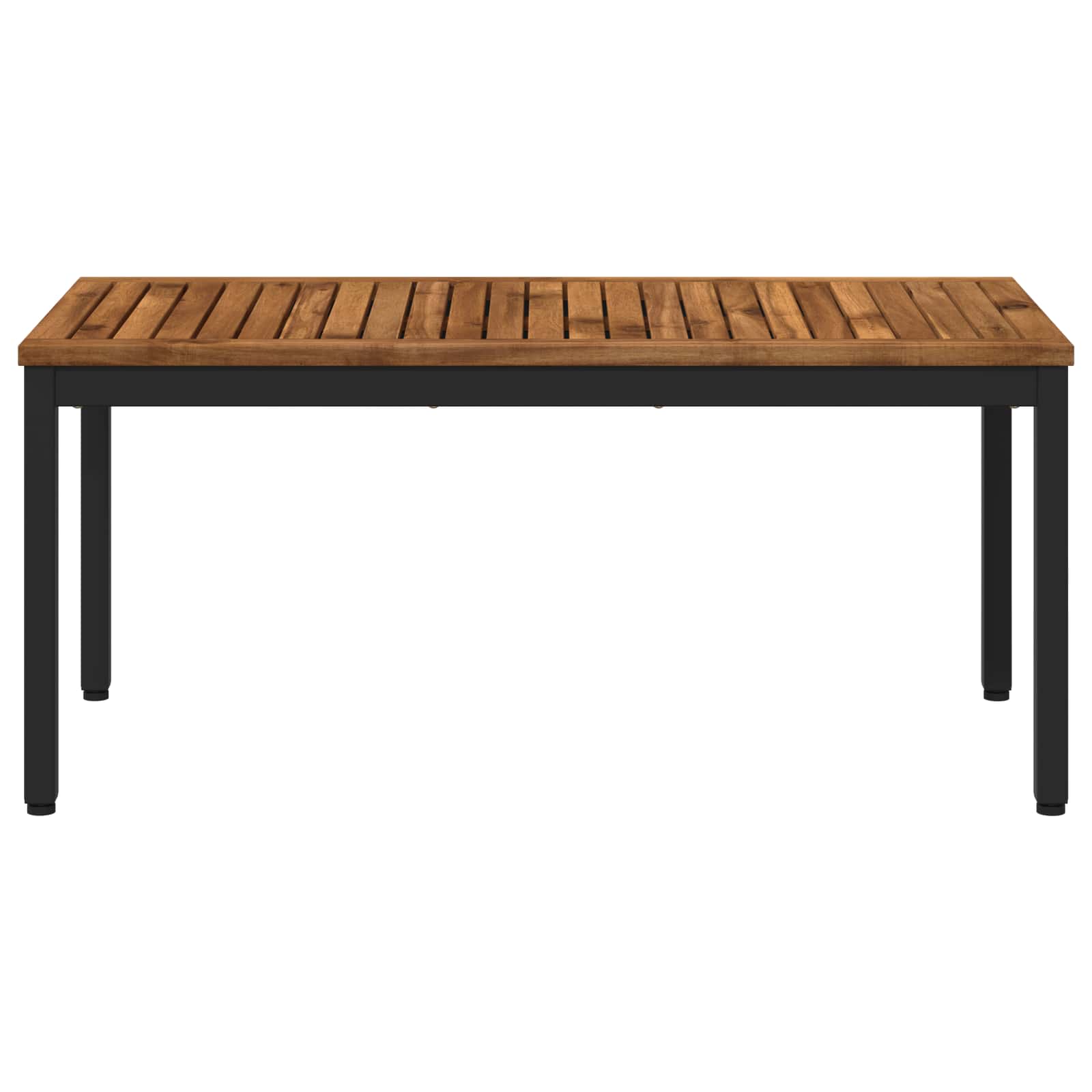 Coffee Table Natural and Black 50 x 100.5 x 45 cm
