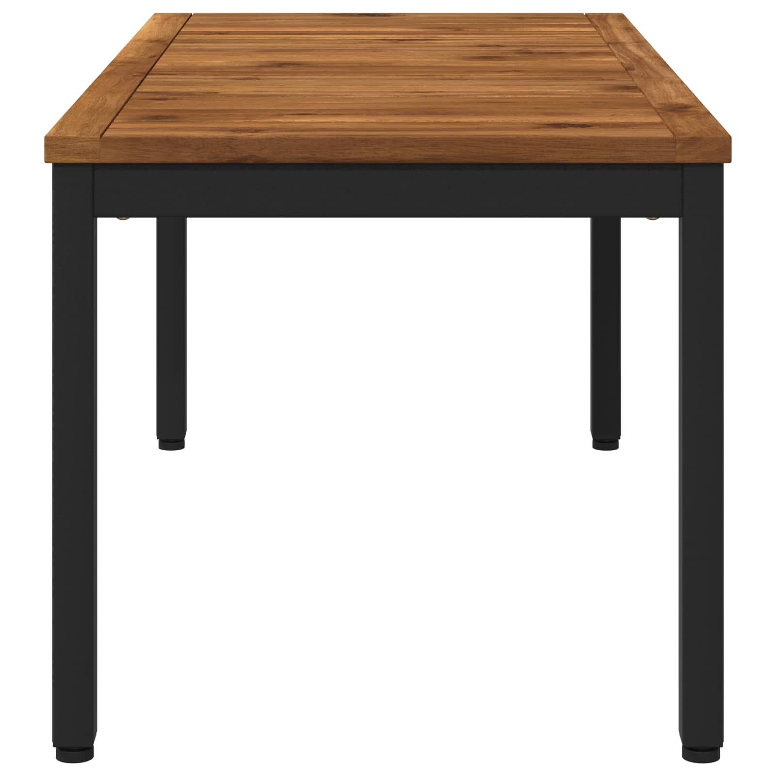 Coffee Table Natural and Black 50 x 100.5 x 45 cm