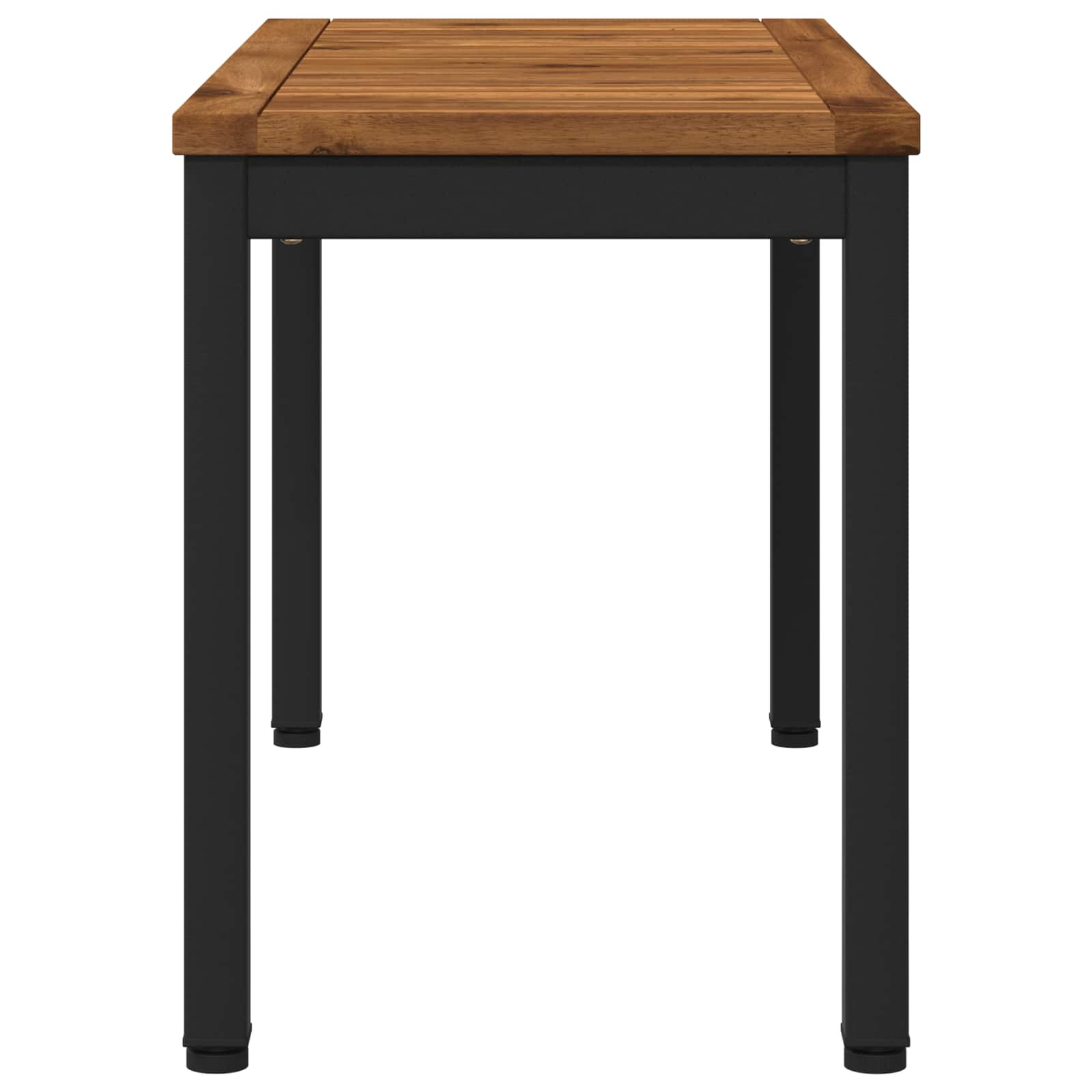 Garden Bench 80.5 x 35 x 45 cm Solid Acacia Wood Rectangular