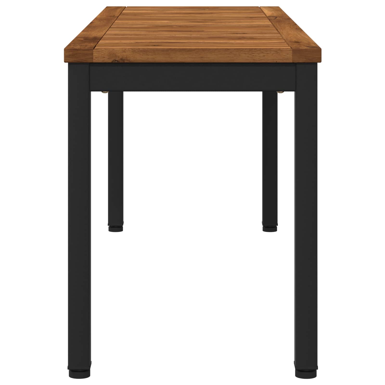 Garden Bench 108.5 x 35 x 45 cm Solid Acacia Wood Rectangular