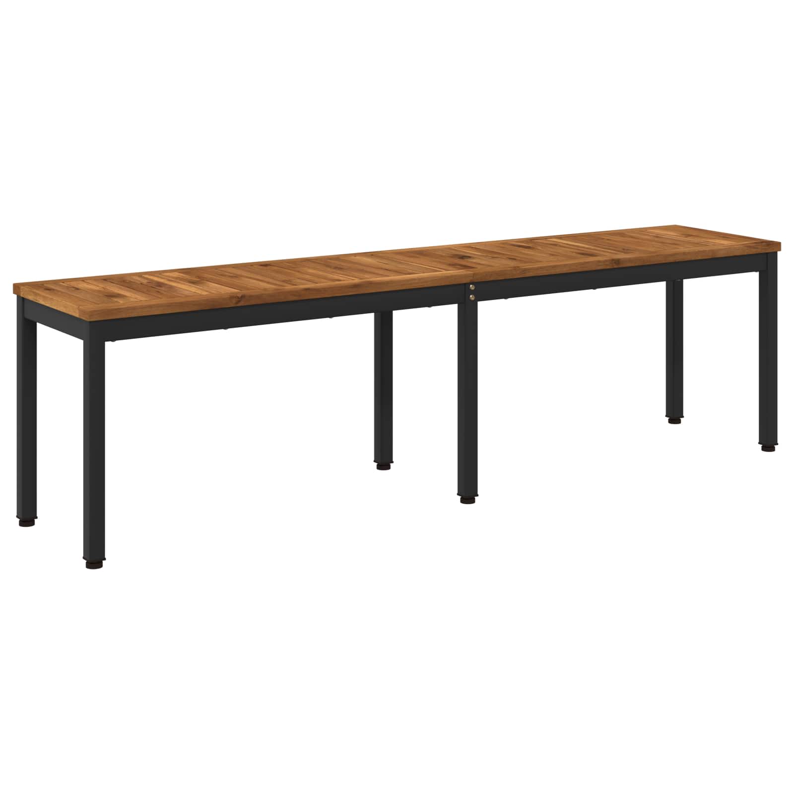 Garden Bench 161 x 35 x 45 cm Solid Acacia Wood Rectangular