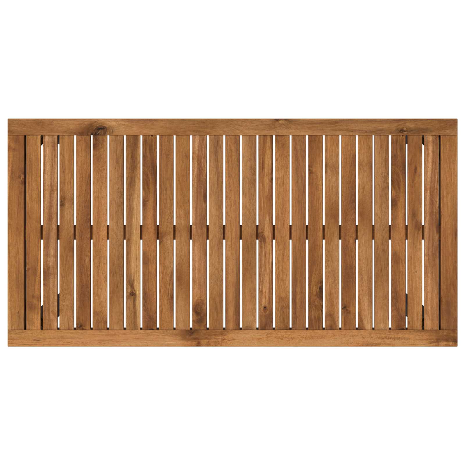 Garden Bar Table Natural and Black 108.5 x 55 x 105 cm