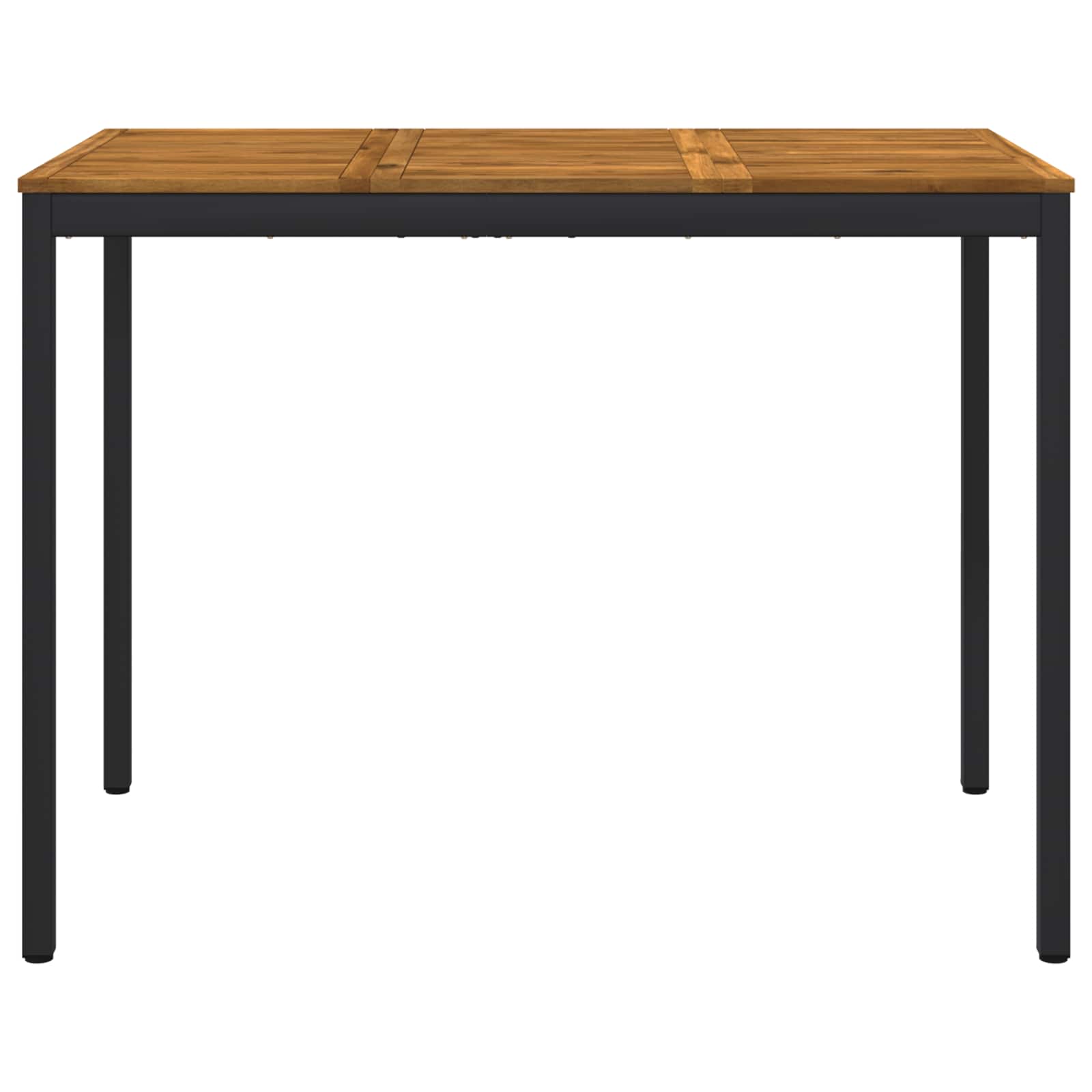 Garden Bar Table Natural and Black 141 x 80.5 x 105 cm