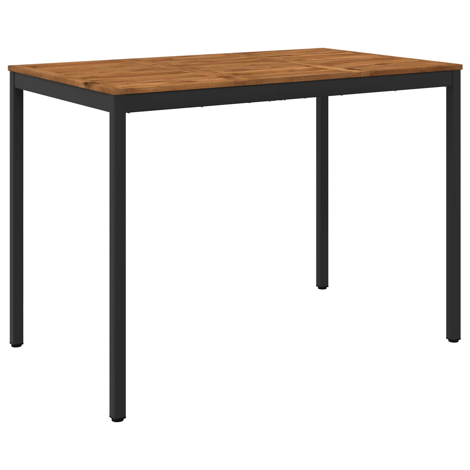Garden Bar Table Natural and Black 147 x 88.5 x 105 cm