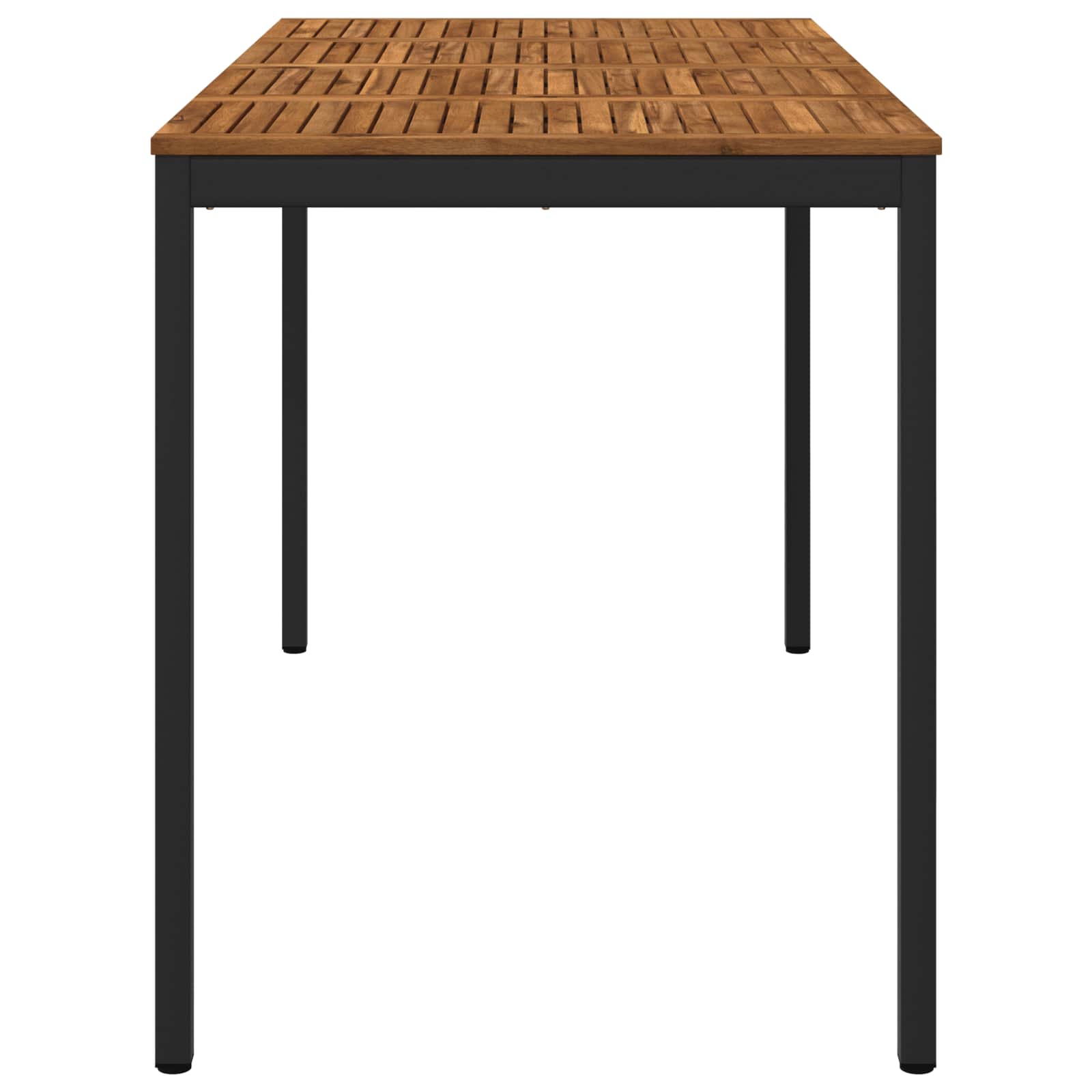 Garden Bar Table Natural and Black 180 x 88.5 x 105 cm