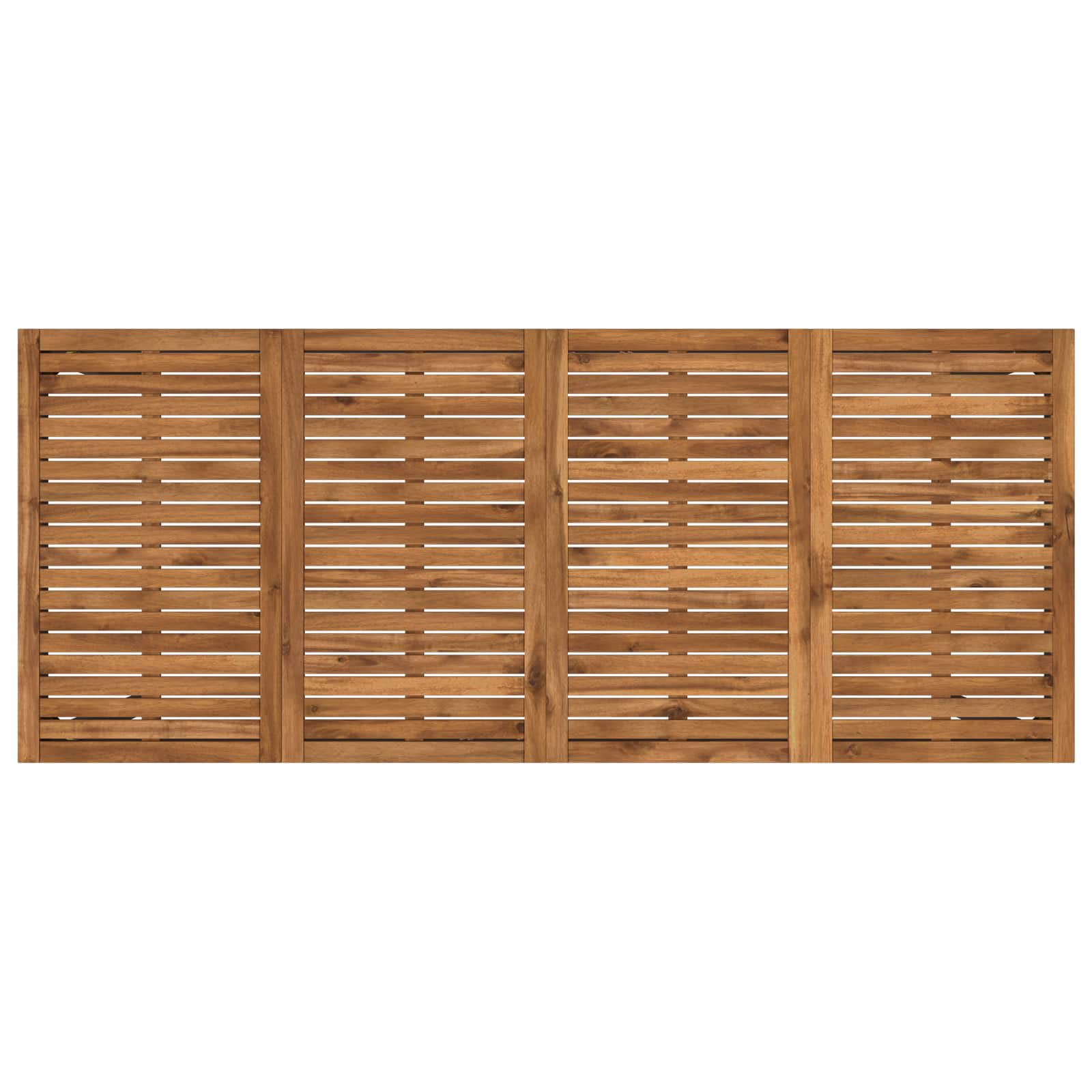 Garden Bar Table Natural and Black 196 x 80.5 x 105 cm