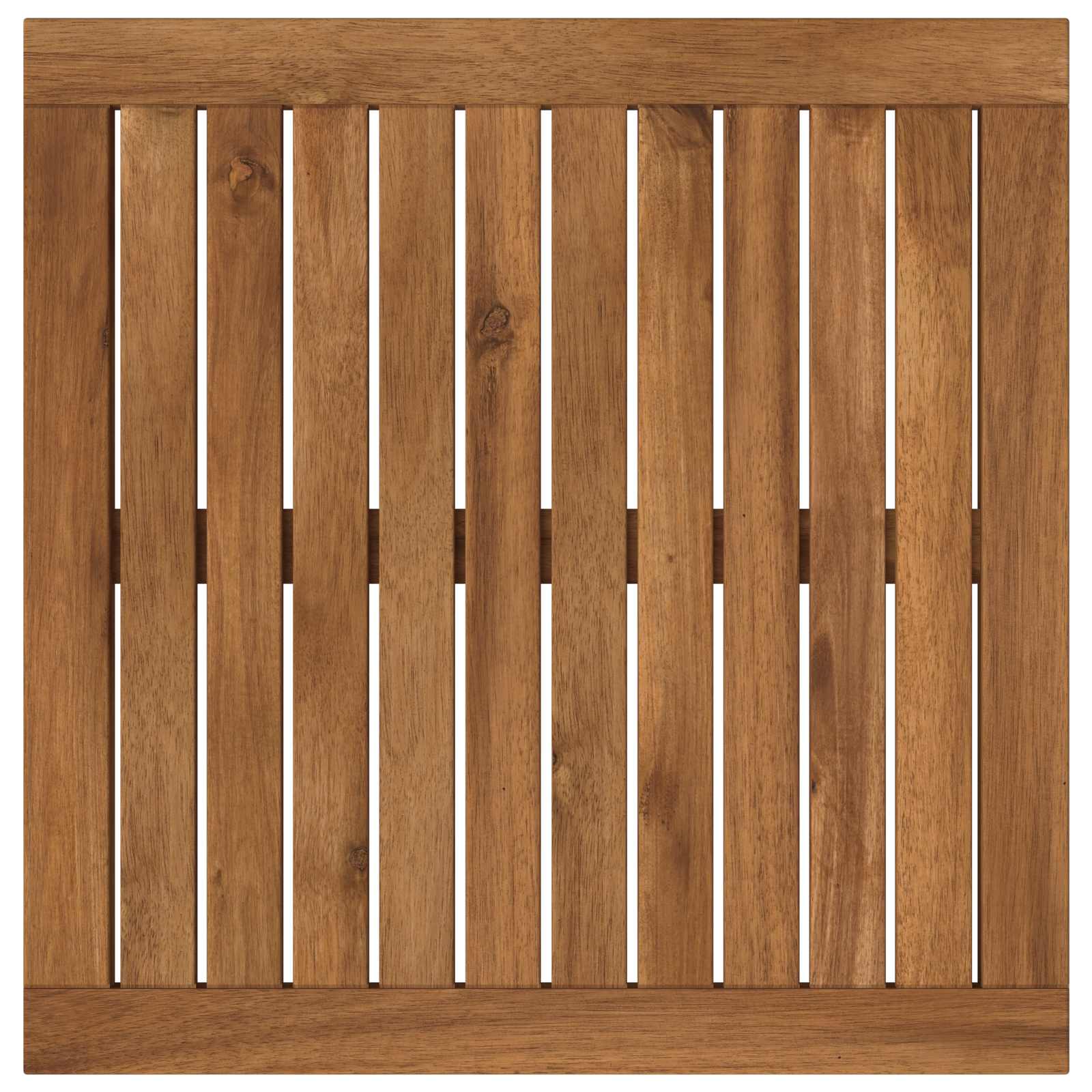 Table Top 48.5 x 49 x 2 cm Rectangular Solid Acacia Wood
