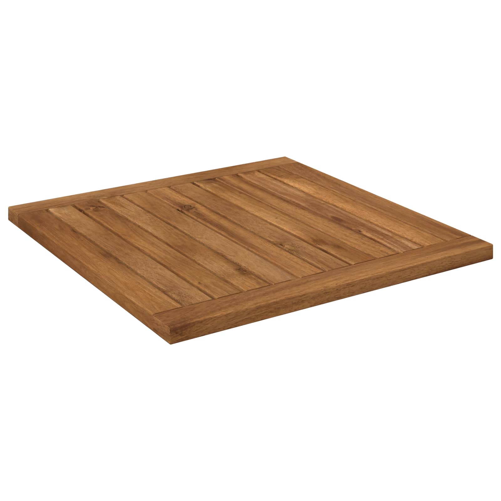 Table Top 48.5 x 49 x 2 cm Rectangular Solid Acacia Wood