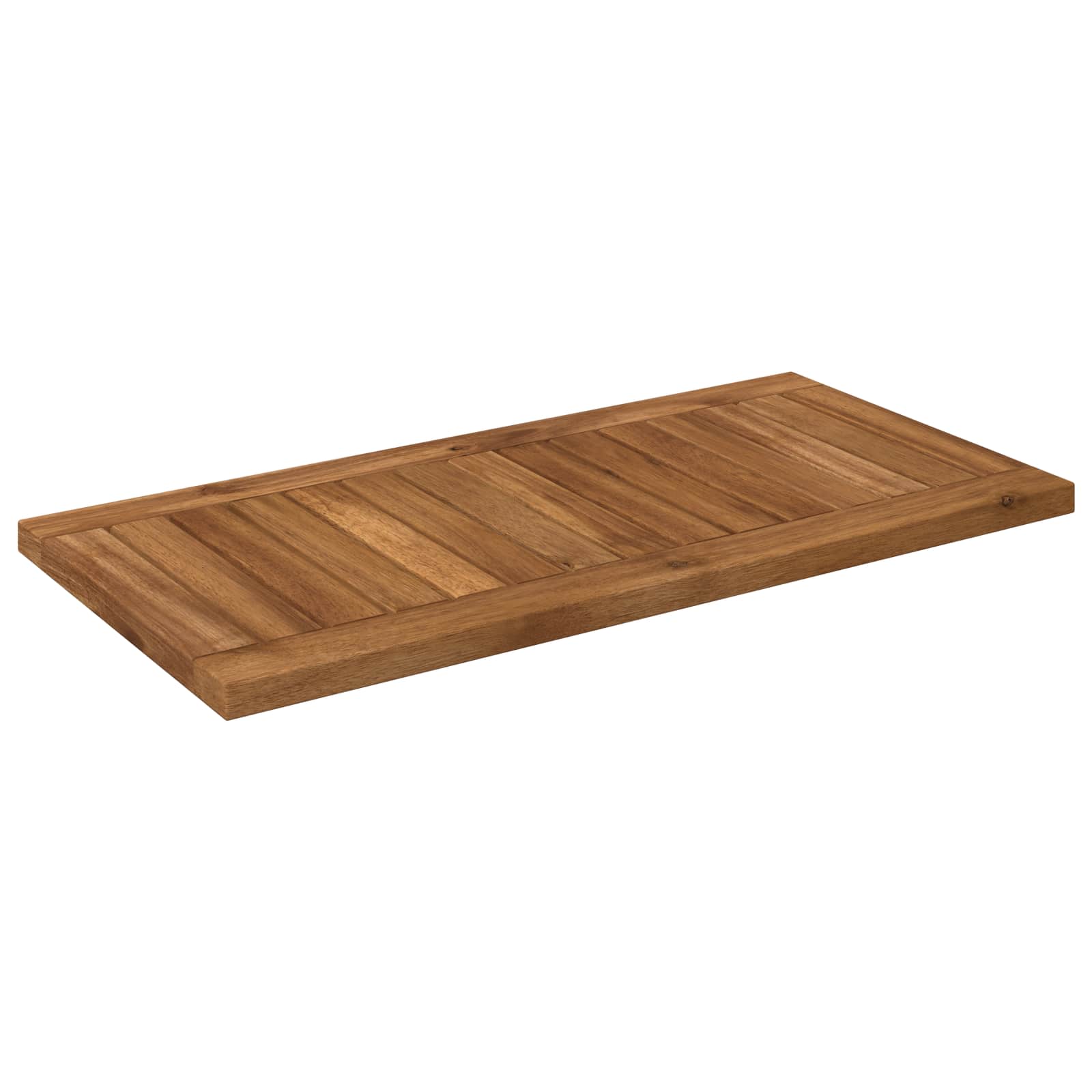 Table Top 60.5 x 30 x 2 cm Rectangular Solid Acacia Wood