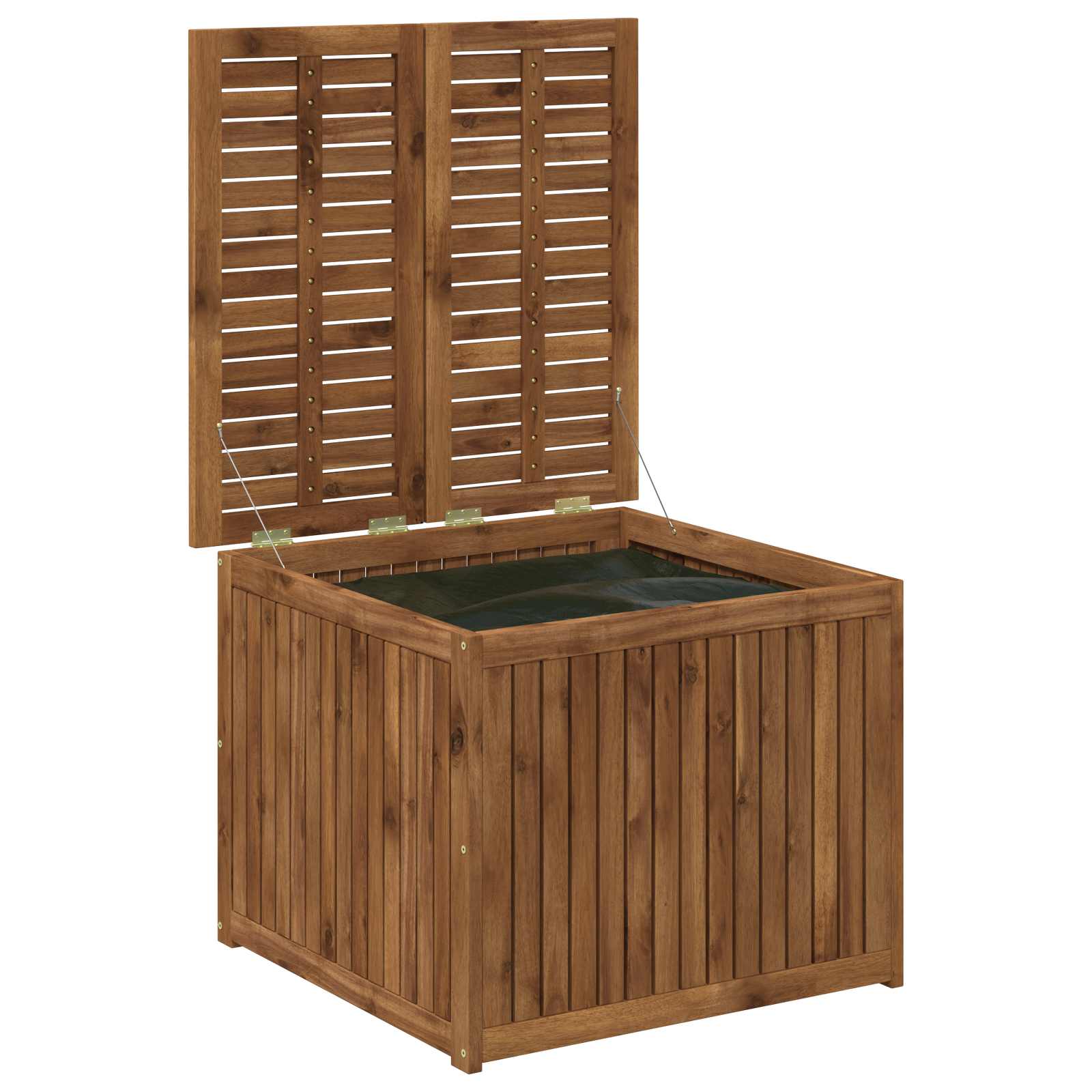 Garden Storage Box Solid Acacia Wood 70.5 x 68.5 x 53.5 cm