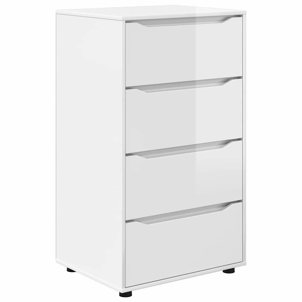 Storage Cabinets High Gloss White 60 x 48 x 105 cm