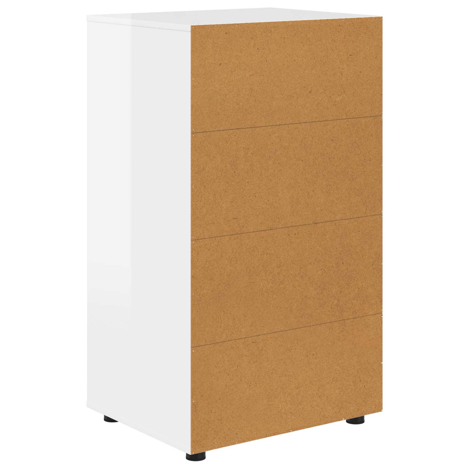 Storage Cabinets High Gloss White 60 x 48 x 105 cm
