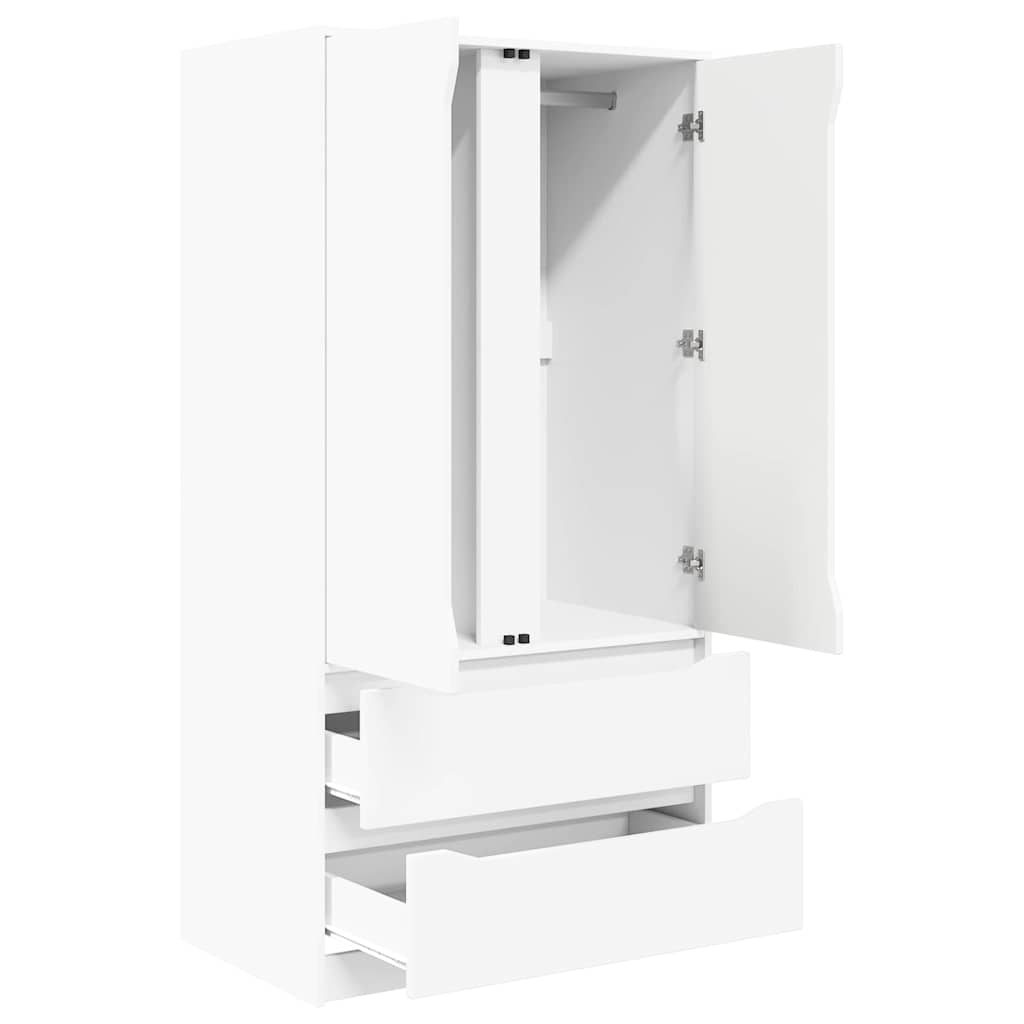 Bathroom Cabinet White 79.5 x 49 x 156 cm Engineered Wood