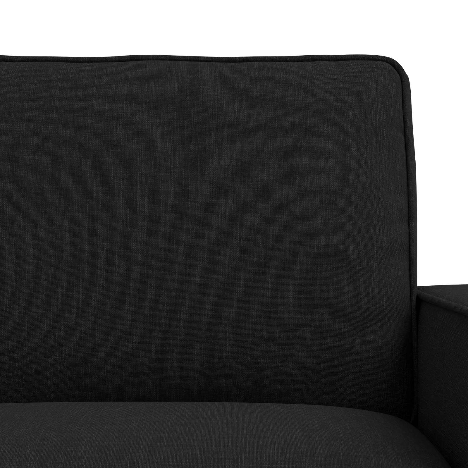 Sofa Set 2 pcs Black 162 x 80 x 82 cm Fabric